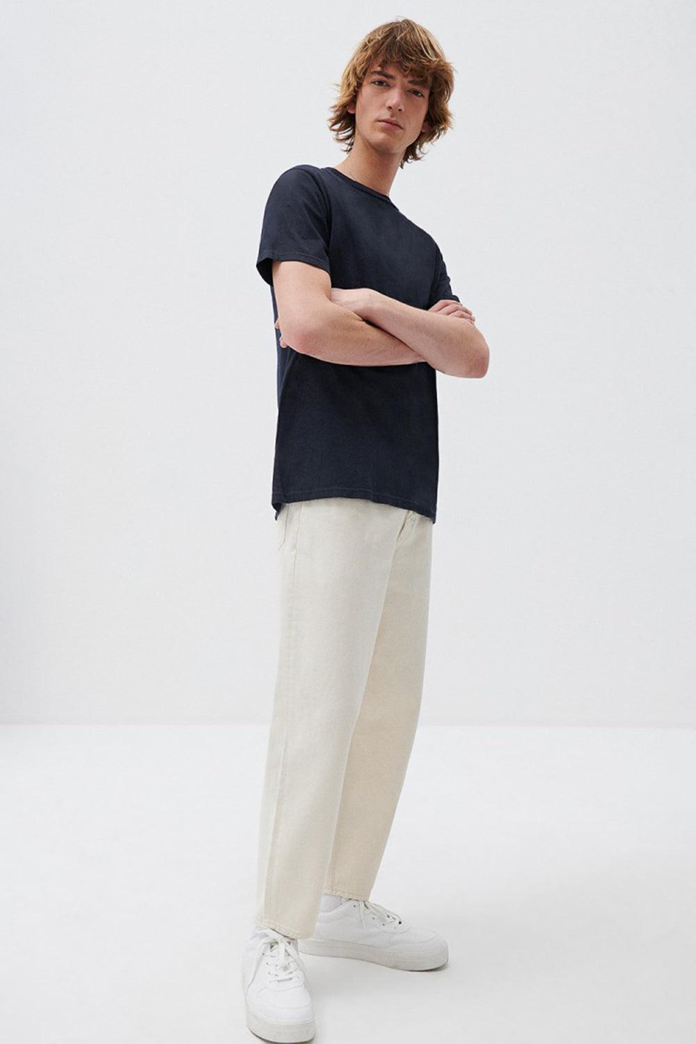 American Vintage-Fizvalley Lacivert T-shirt-T-Shirts-2-Milagron.com