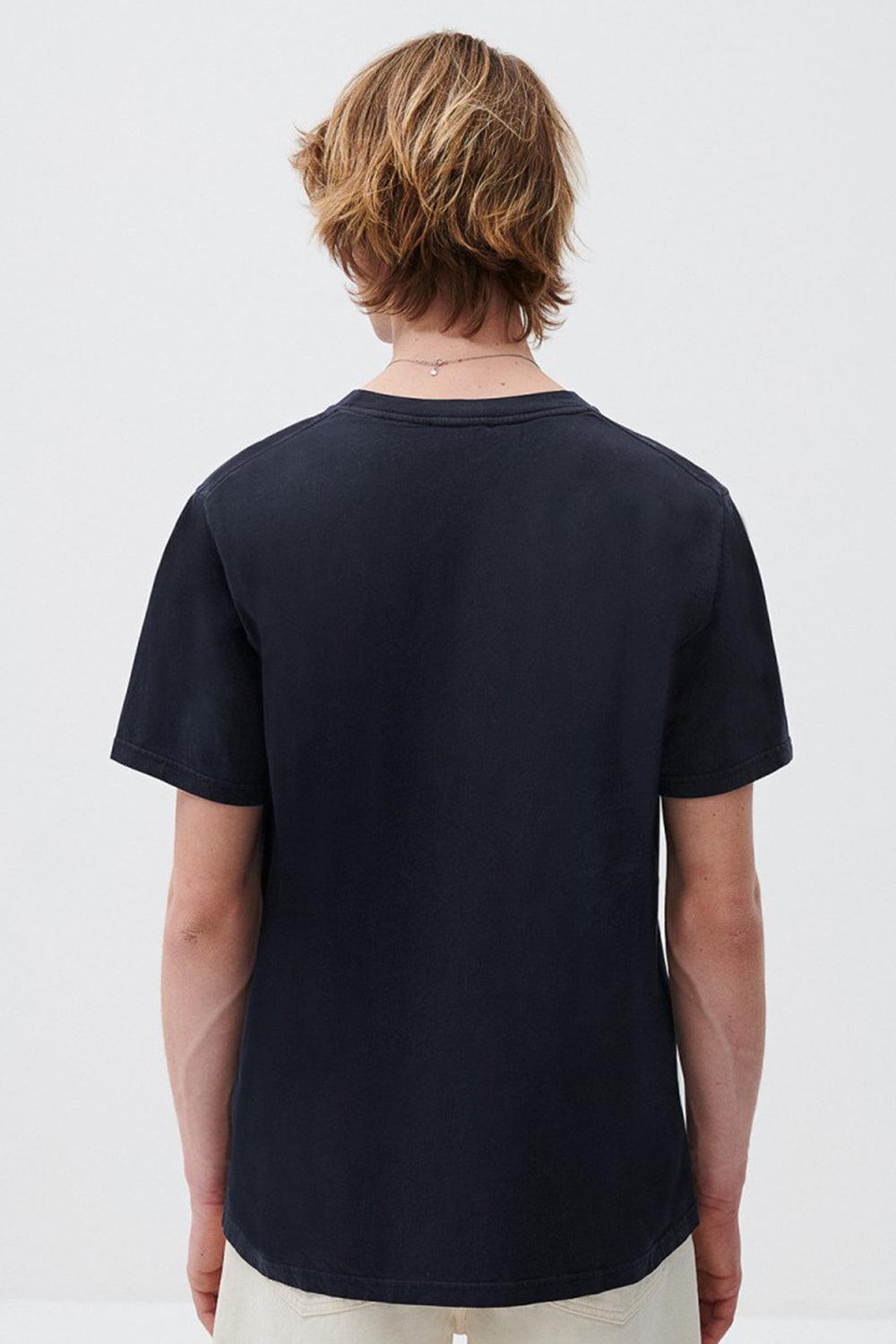 American Vintage-Fizvalley Lacivert T-shirt-T-Shirts-4-Milagron.com