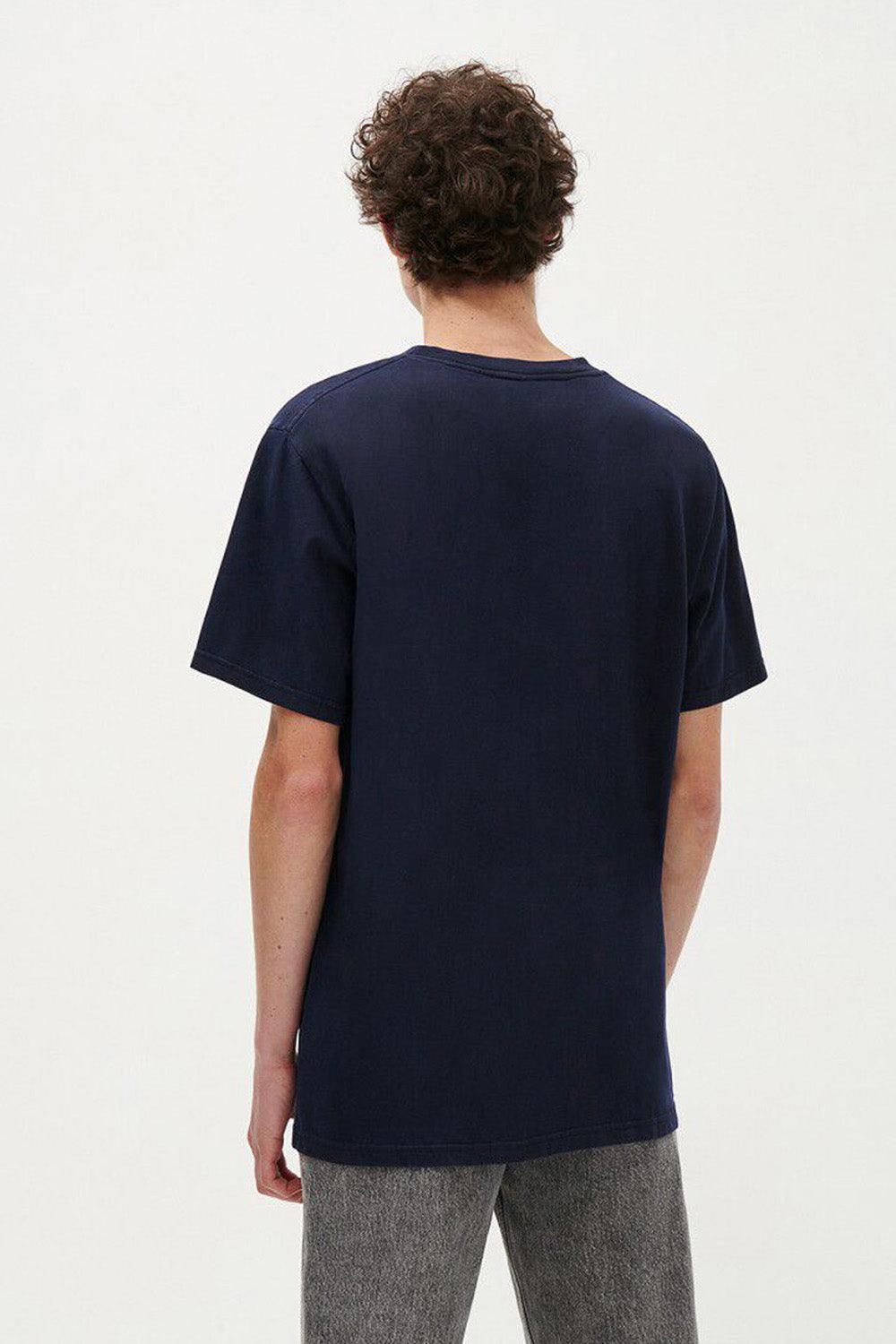 American Vintage-Fizvalley Vintage Navy T-shirt-T-Shirts-2-Milagron.com