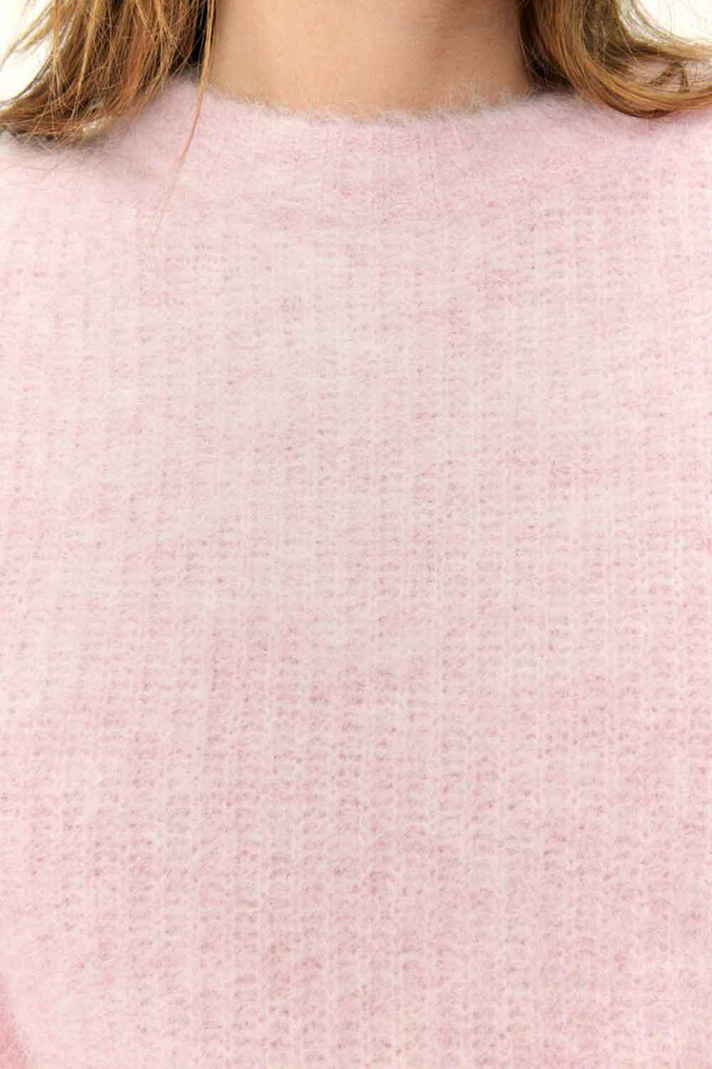 American Vintage-Pull Boule ML COL Montant Petale Chine-Kazak & Triko-5-Milagron.com