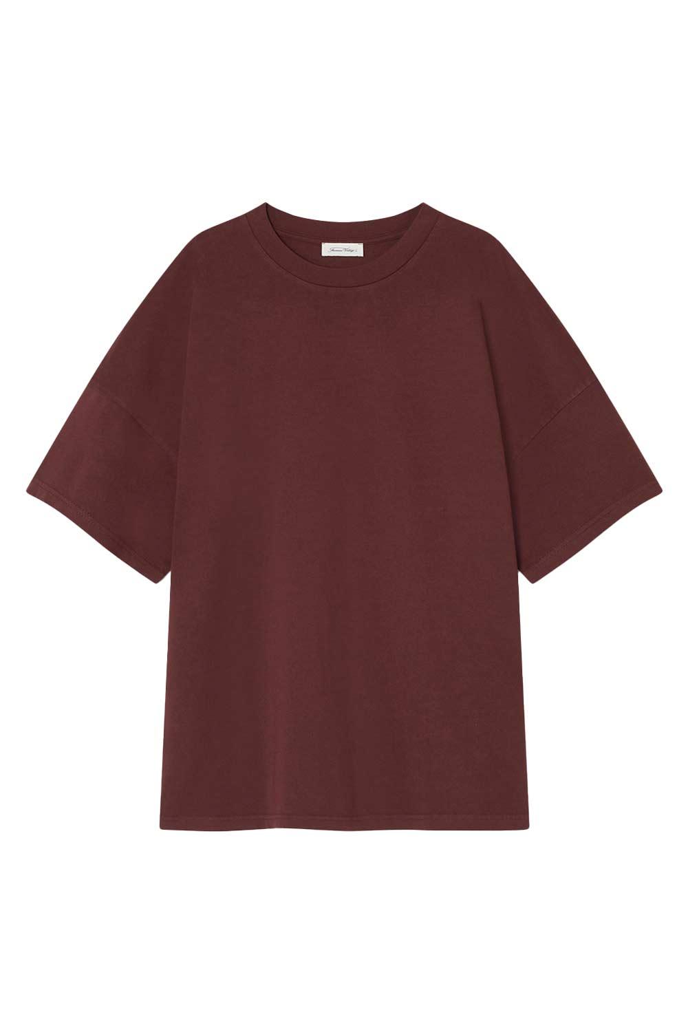 American Vintage-T-Shirt Homme Fizvalley Cranberry-T-Shirts-1-Milagron.com