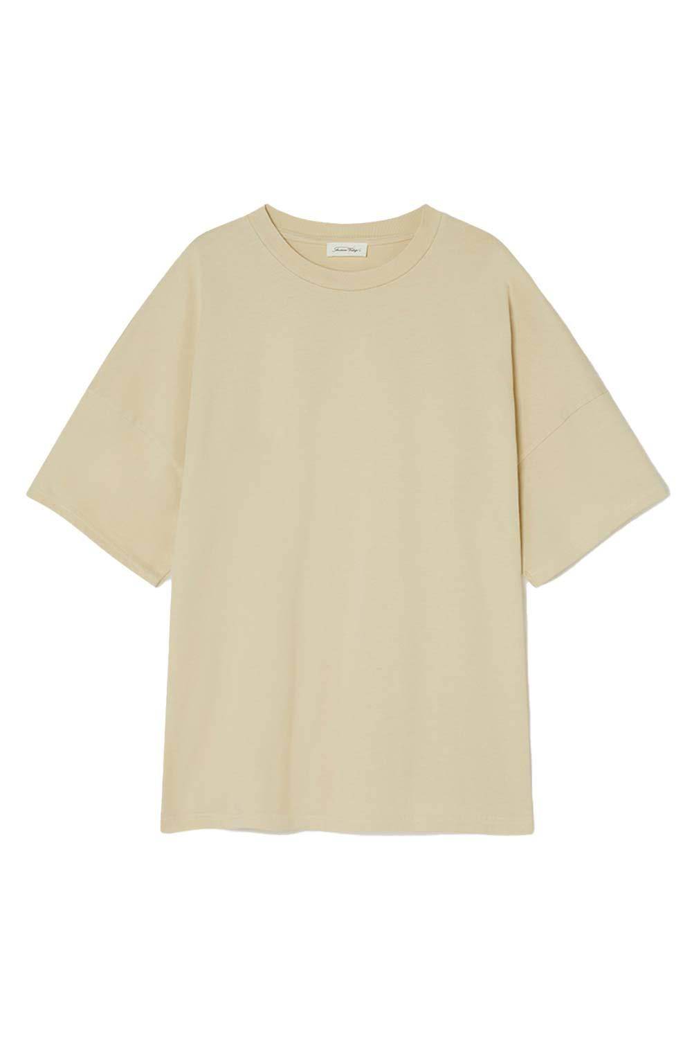 American Vintage-T-Shirt MC Col Rond Cafe Au Lait Vintage-T-Shirts-1-Milagron.com