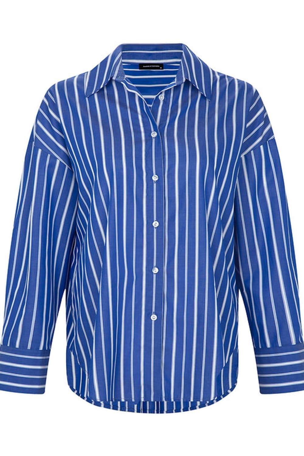 Amour Et Naturel-Beyaz Çizgili Oversize Gömlek-Gömlek-1-Milagron.com