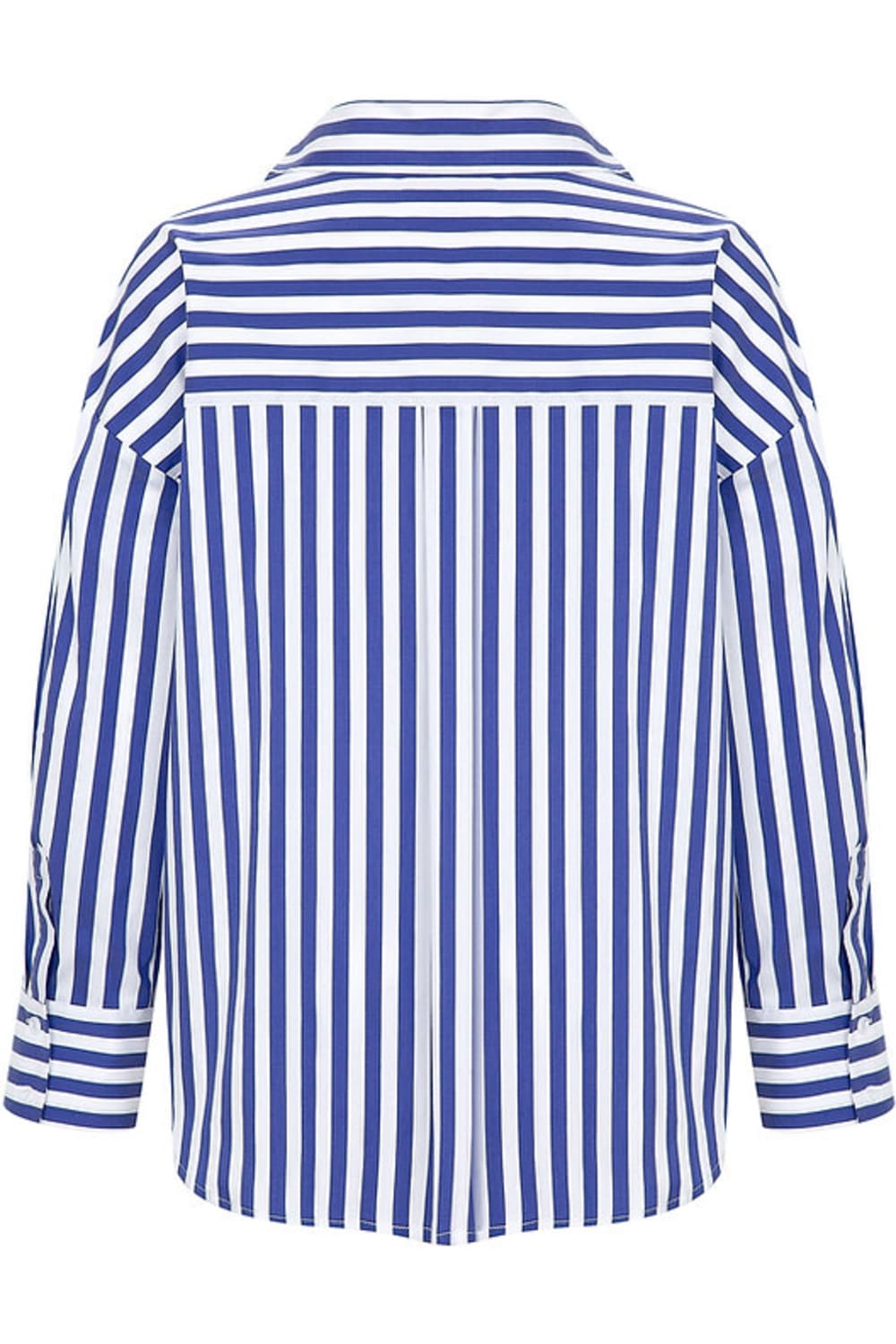 Amour Et Naturel-Beyaz Kalın Çizgili Oversize Gömlek-Gömlek-2-Milagron.com