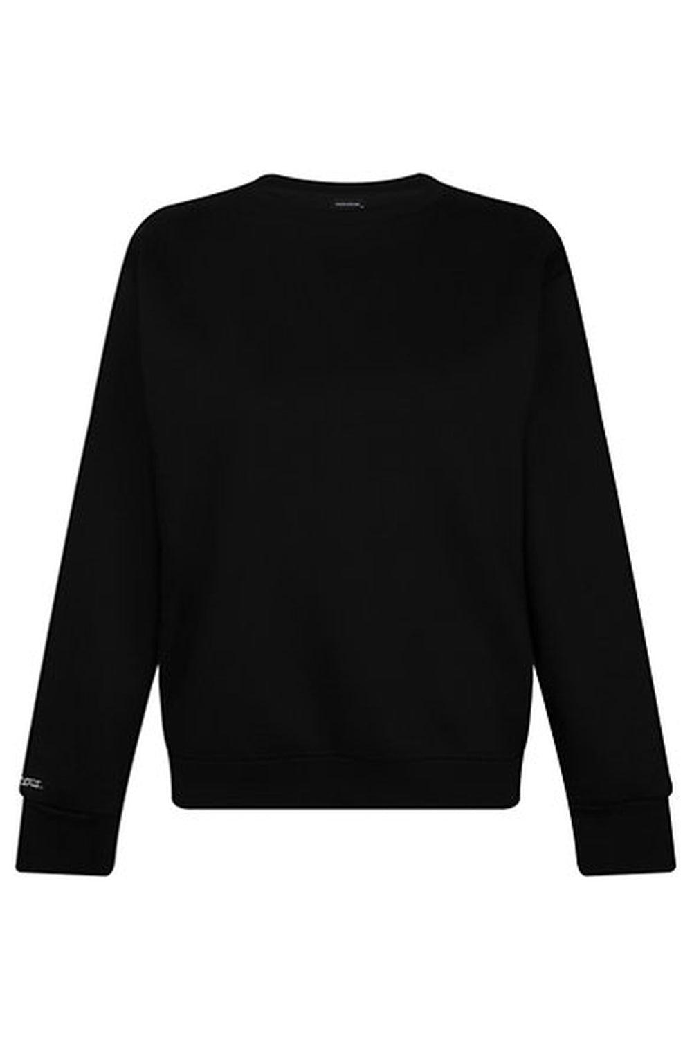 Amour Et Naturel-Oversize Nakışlı Sweatshirt Siyah-Sweatshirts & Hoodies-2-Milagron.com