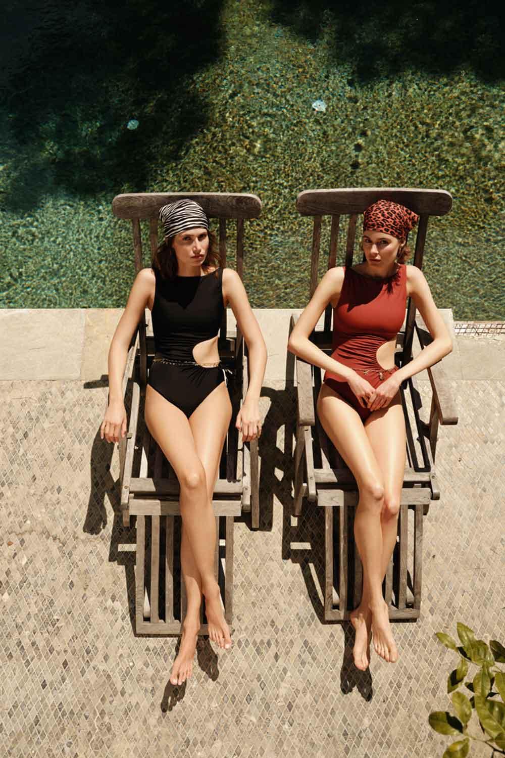 Anais & Margaux-Vivienne Black Cutout Swimsuit-Bikini & Mayo-3-Milagron.com