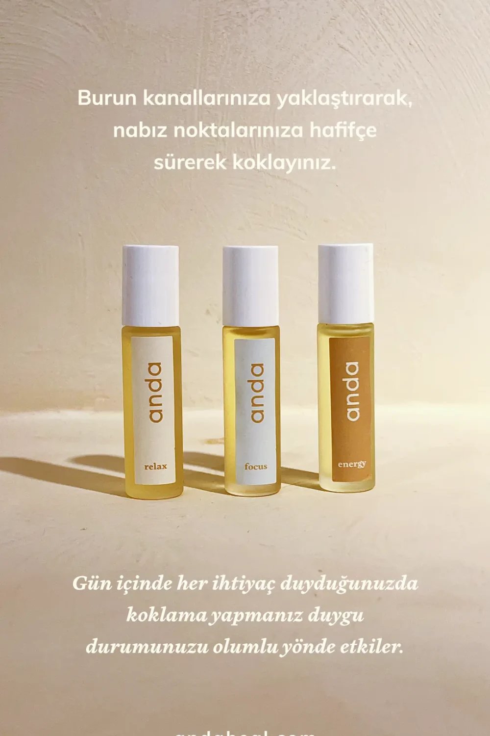 Anda Heal-Rollers - 3'lü Koklama Serisi-Esansiyel Yağlar-4-Milagron.com