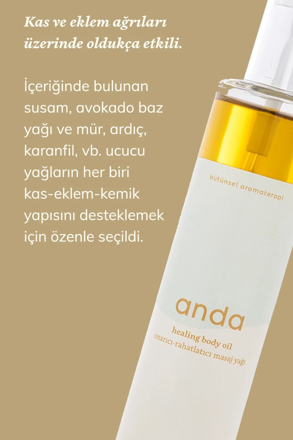 Anda Heal-Structuring Body Oil - Rahatlatıcı Masaj Yağı-Vücut Yağı-3-Milagron.com