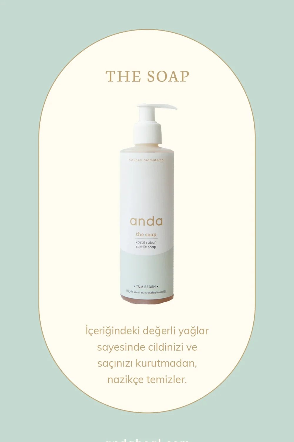 Anda Heal-The Soap - Cilt Temizleyici Kastil Sabun-Sabun-3-Milagron.com