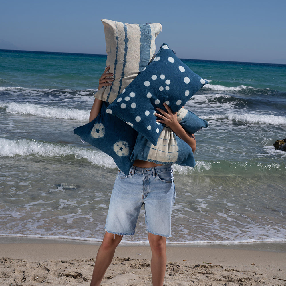 Ani Studio-Aster Batique Dyed Pillow Case-Yastık-2-Milagron.com