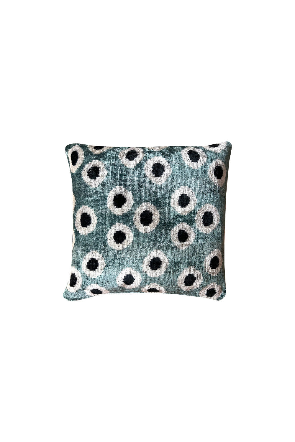Ani Studio-Blake Silk Velvet Ikat Pillow Case-Yastık-1-Milagron.com