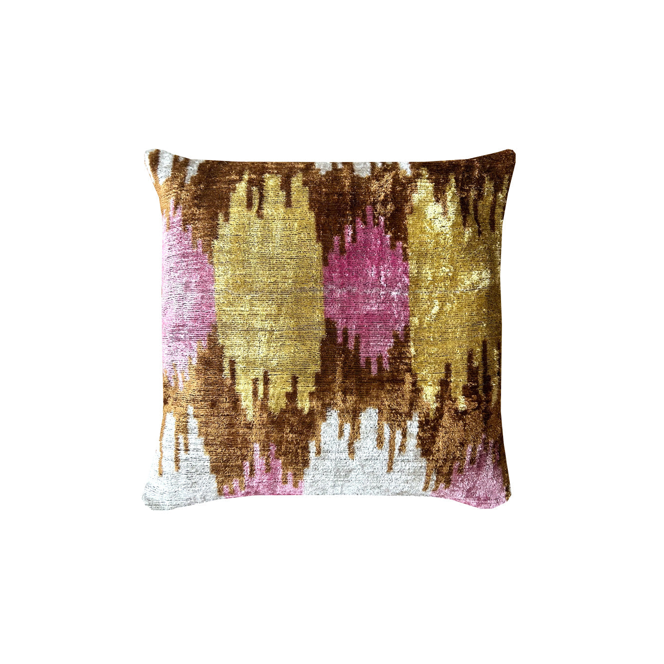 Ani Studio-Cora Silk Velvet Ikat Pillow Case-Yastık-1-Milagron.com