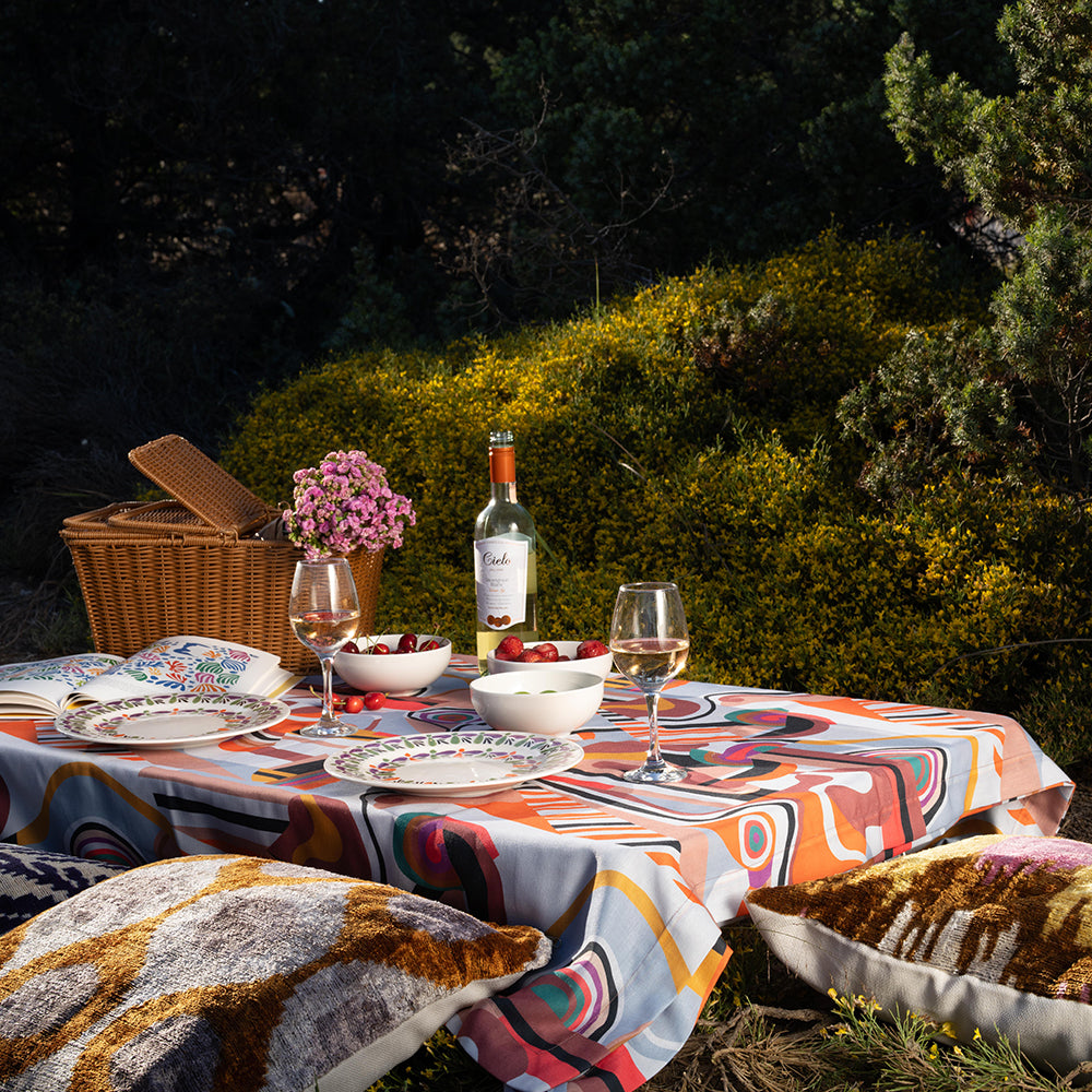 Ani Studio-Cora Silk Velvet Ikat Pillow Case-Yastık-3-Milagron.com