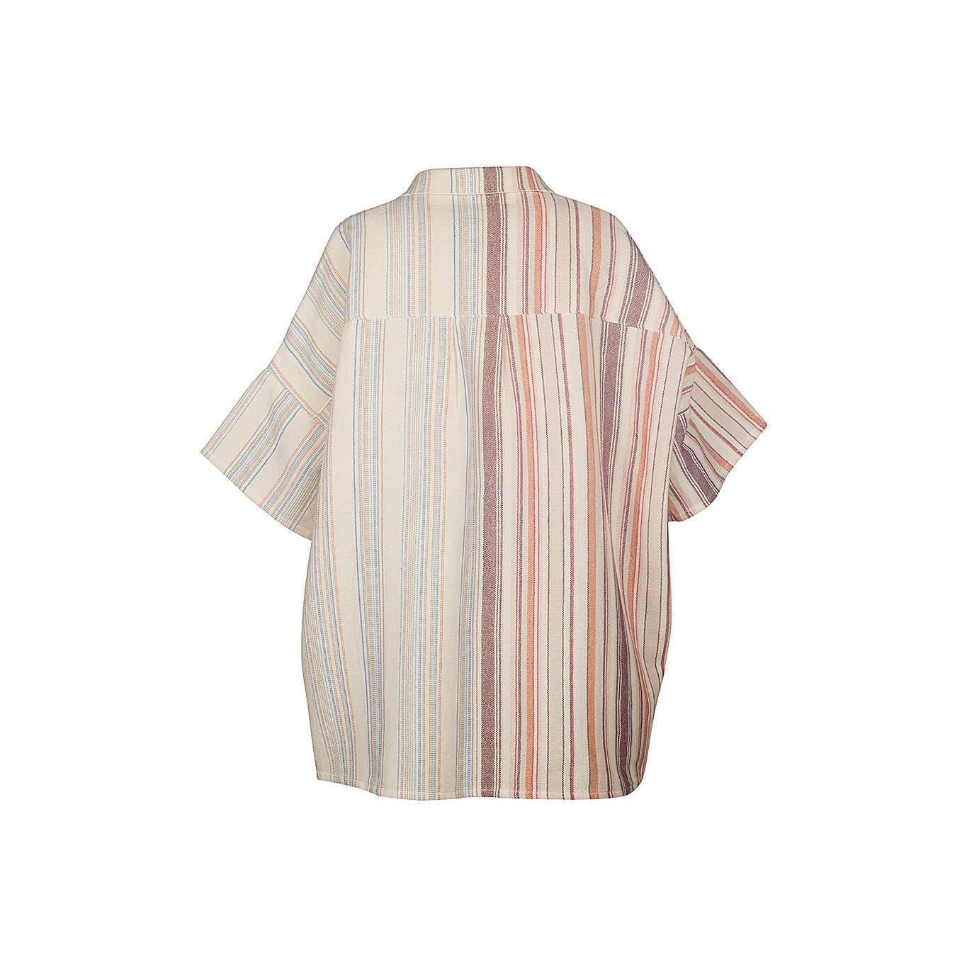 Ani Studio-Fern Oversized Striped Shirt Sand-Gömlek-2-Milagron.com