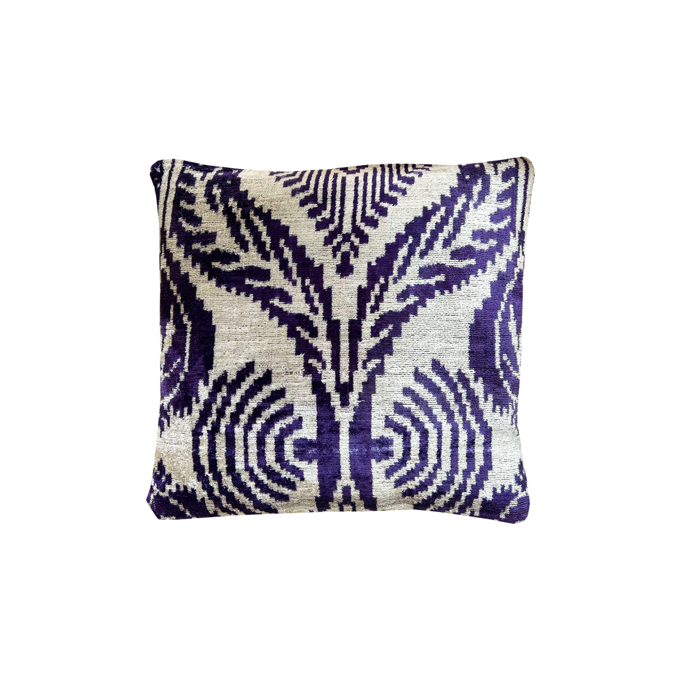 Ani Studio-Jade Silk Velvet Ikat Pillow Case-Yastık Kılıfı-1-Milagron.com