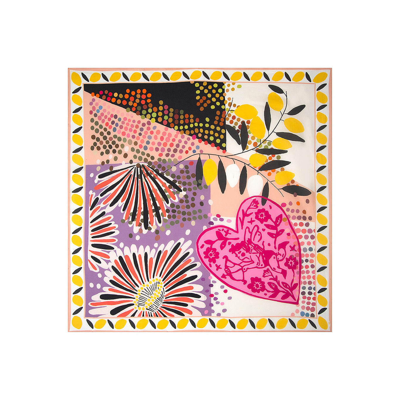 Ani Studio-Juniper Cotton Printed Pareo / Scarve-Pareo & Bandana-1-Milagron.com