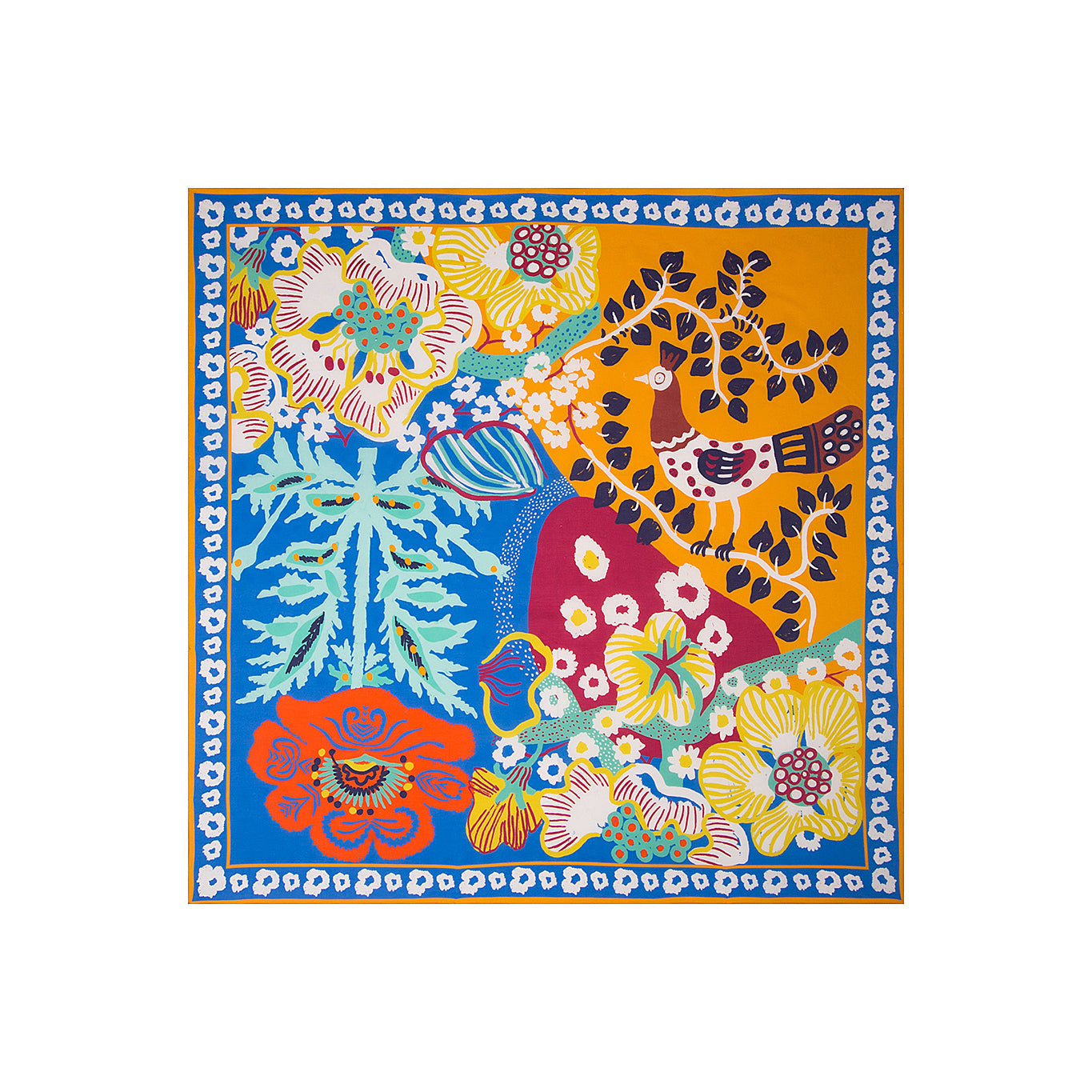 Ani Studio-Mira Cotton Printed Pareo / Scarve-Pareo & Bandana-1-Milagron.com