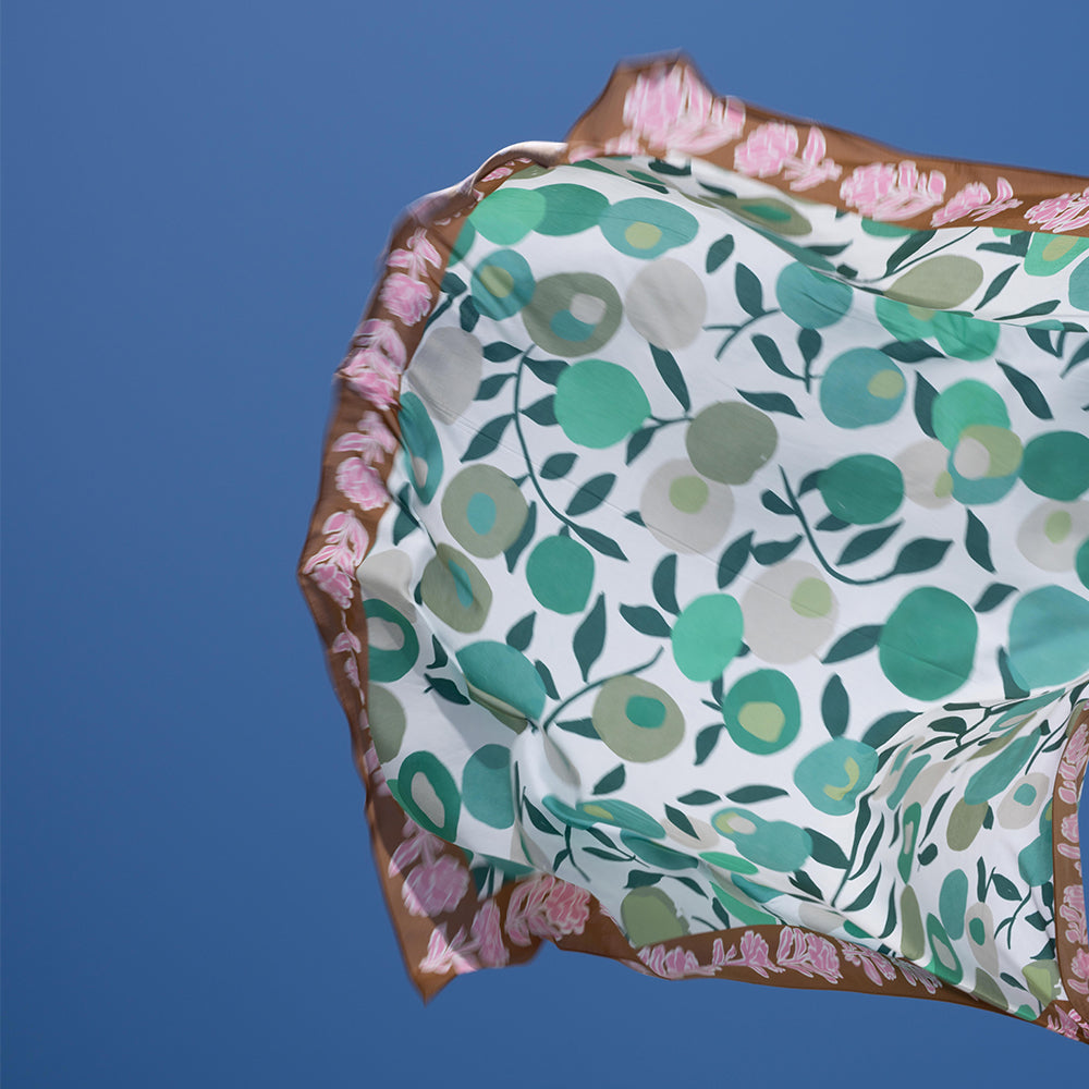 Ani Studio-Opal Cotton Printed Pareo / Scarve-Pareo & Bandana-3-Milagron.com