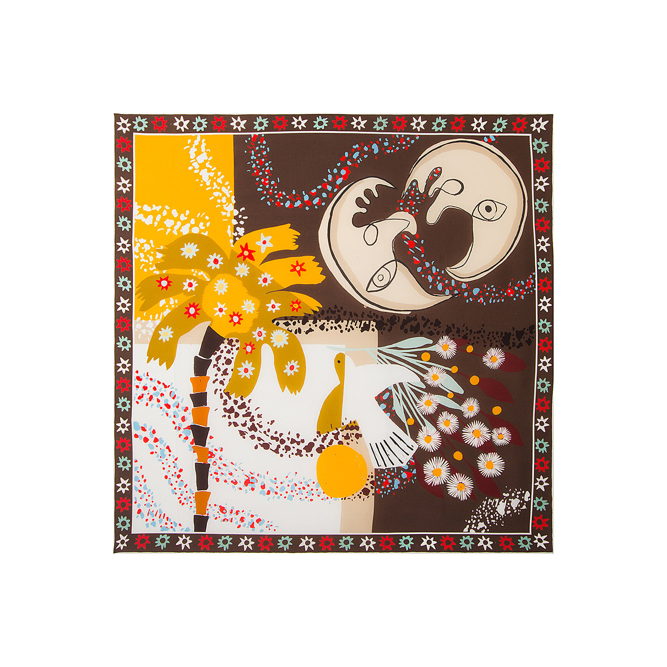 Ani Studio-Una Silk Printed Scarve-Eşarp-1-Milagron.com