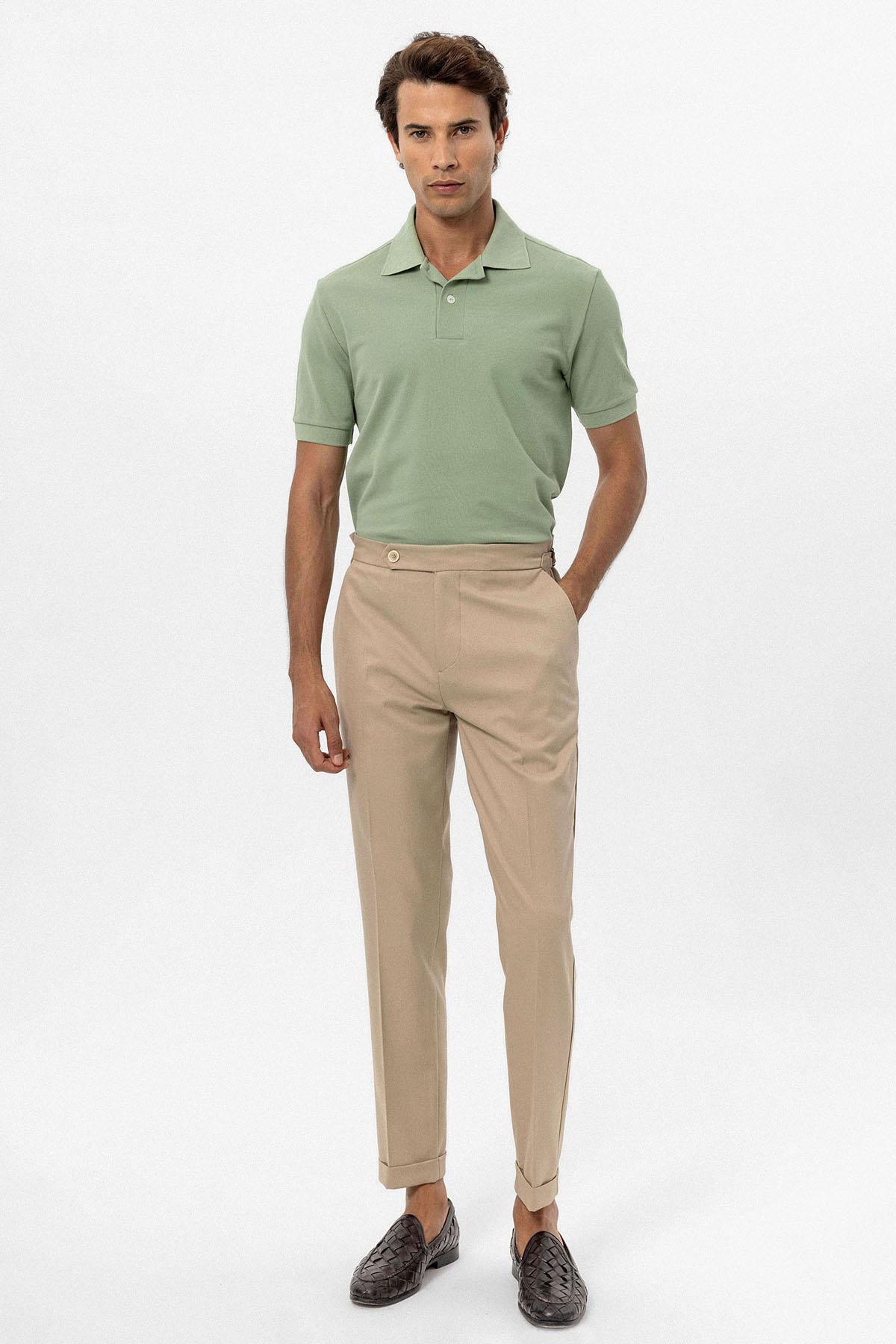 Antioch-Açık Haki Polo Yaka Erkek T-Shirt-T-Shirts-2-Milagron.com