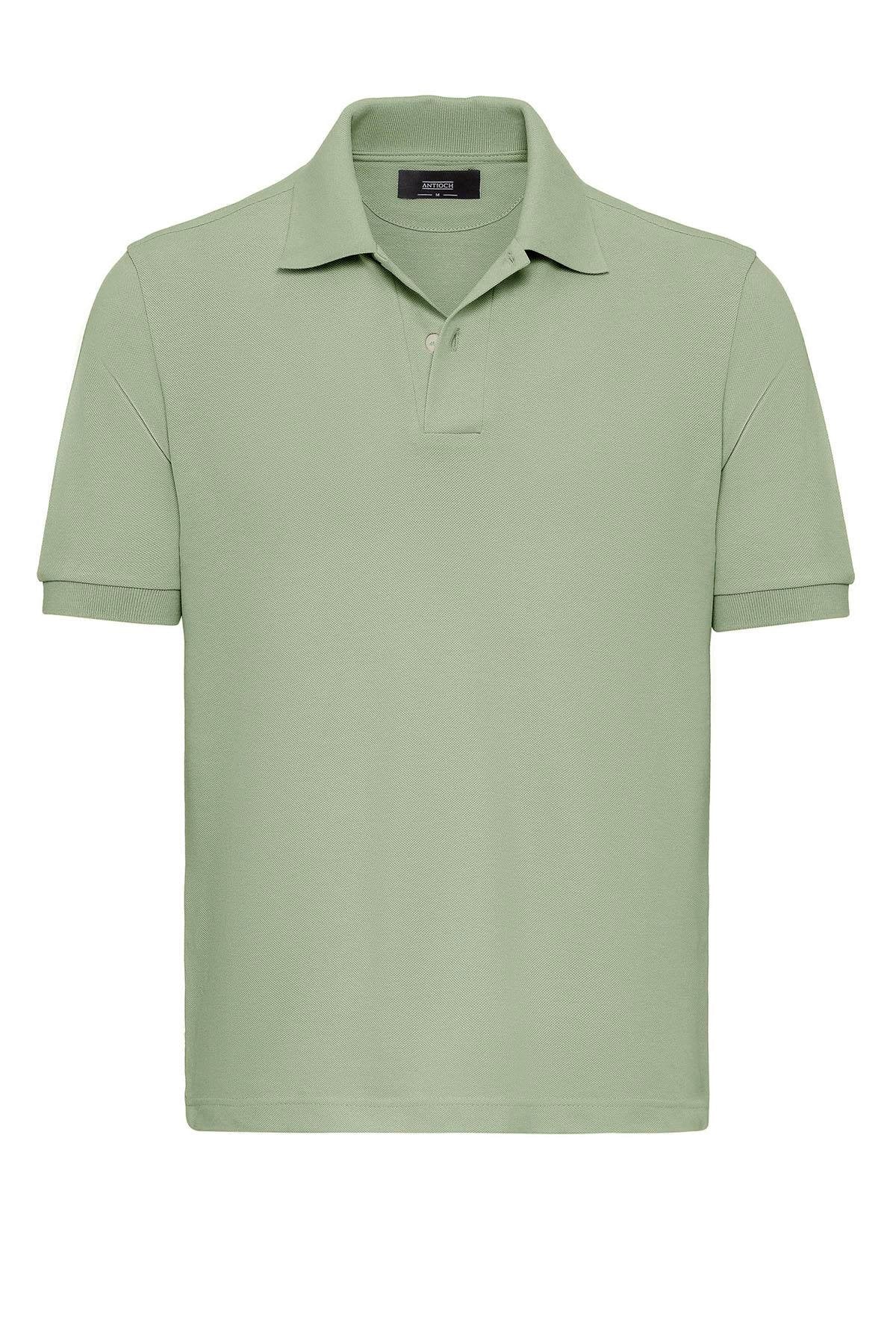 Antioch-Açık Haki Polo Yaka Erkek T-Shirt-T-Shirts-6-Milagron.com