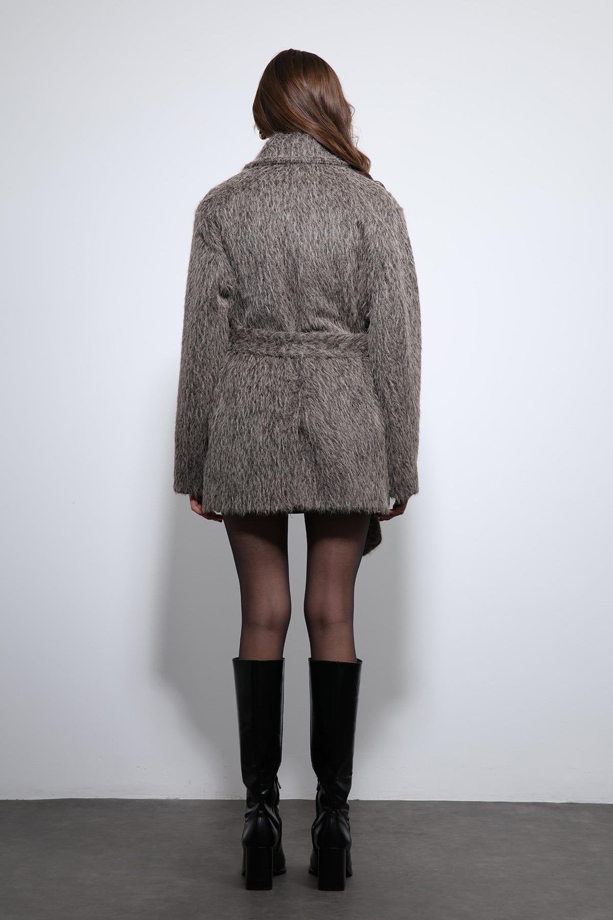 Antioch-Açık Kahve Kısa Suni Kürklü Kaban-Kaban-9-Milagron.com