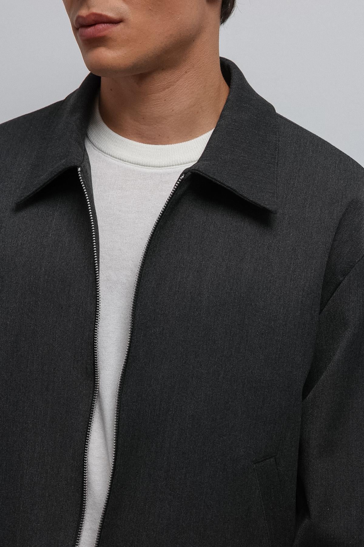 Antioch-Antioch Antrasit Fermuarlı Mevsimlik Erkek Mont-Mont-4-Milagron.com