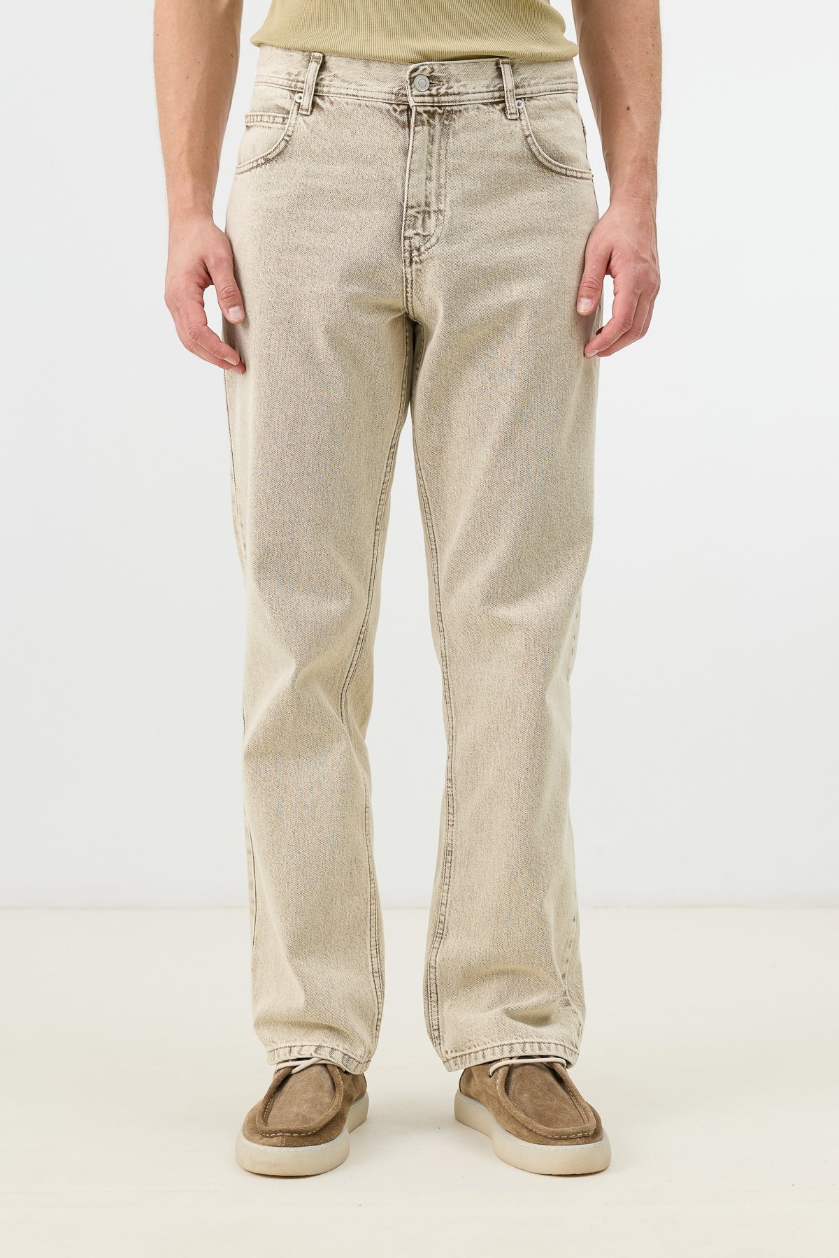 Antioch Bej Regular Fit Erkek Jean
