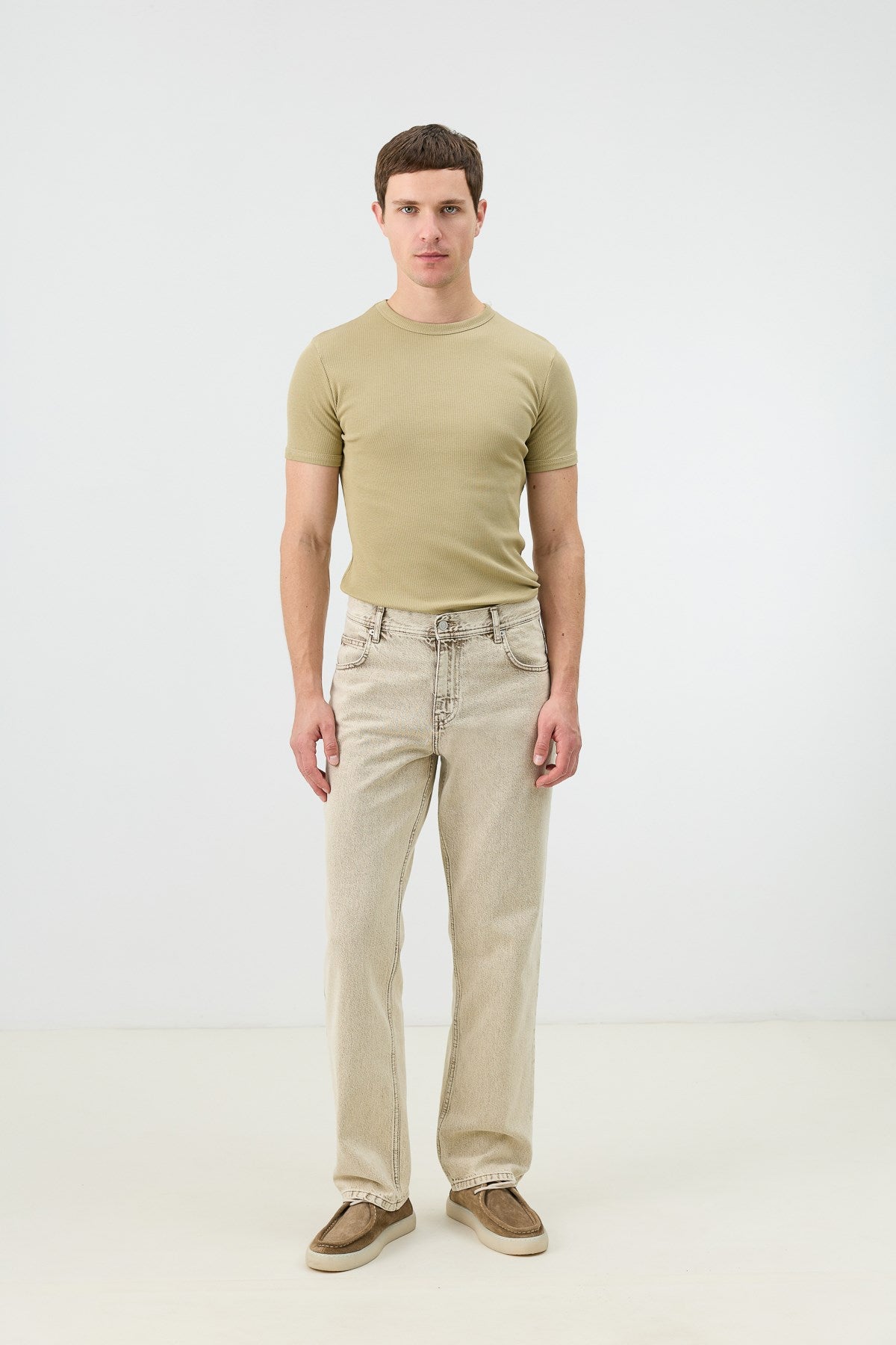 Antioch Bej Regular Fit Erkek Jean