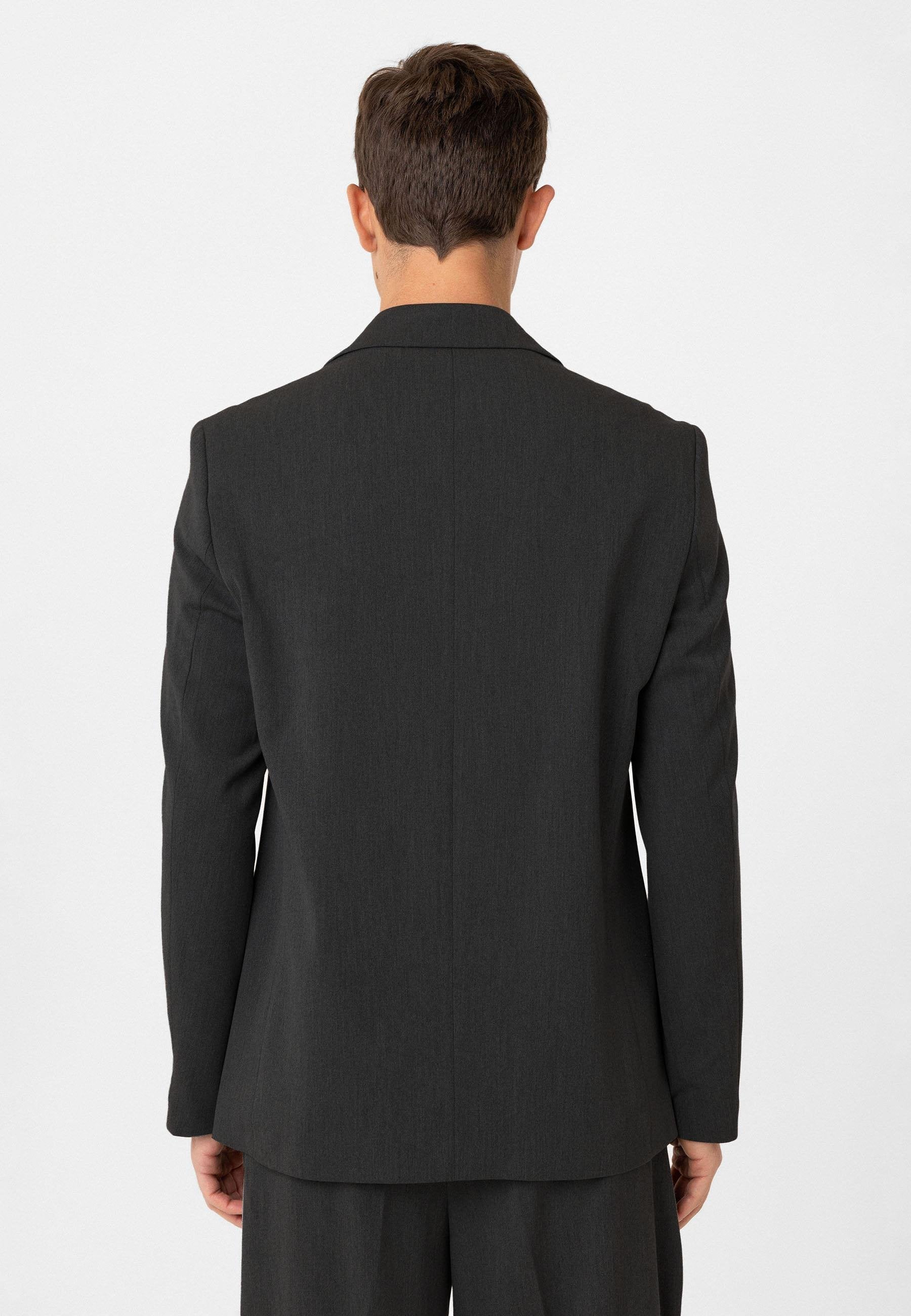 Antioch-Antrasit Relax Fit Kruvaze Erkek Blazer Ceket-Blazer Ceket-6-Milagron.com
