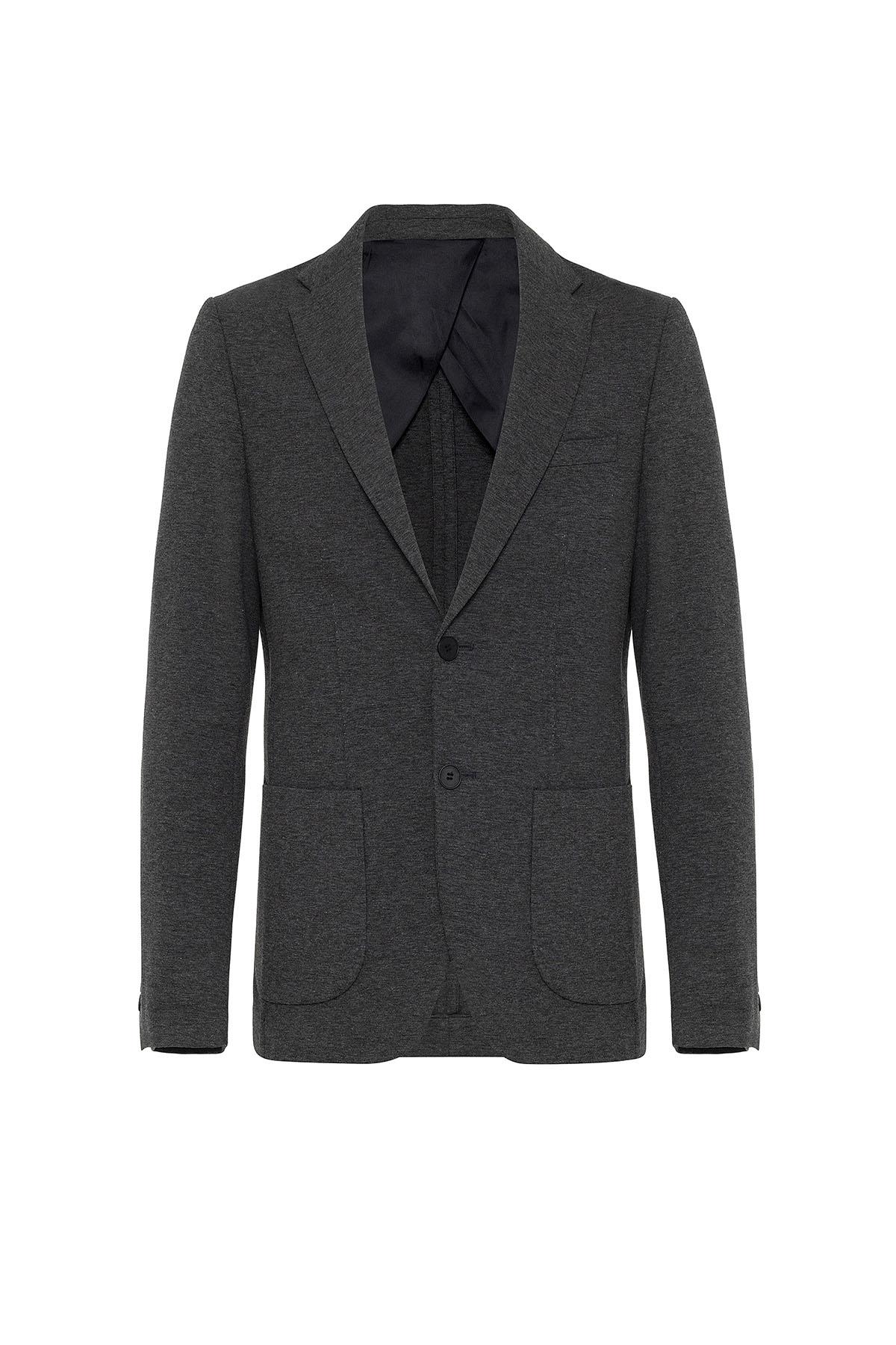 Antioch-Antrasit Slim Fit Comfort Erkek Takım-Takım Elbise-10-Milagron.com