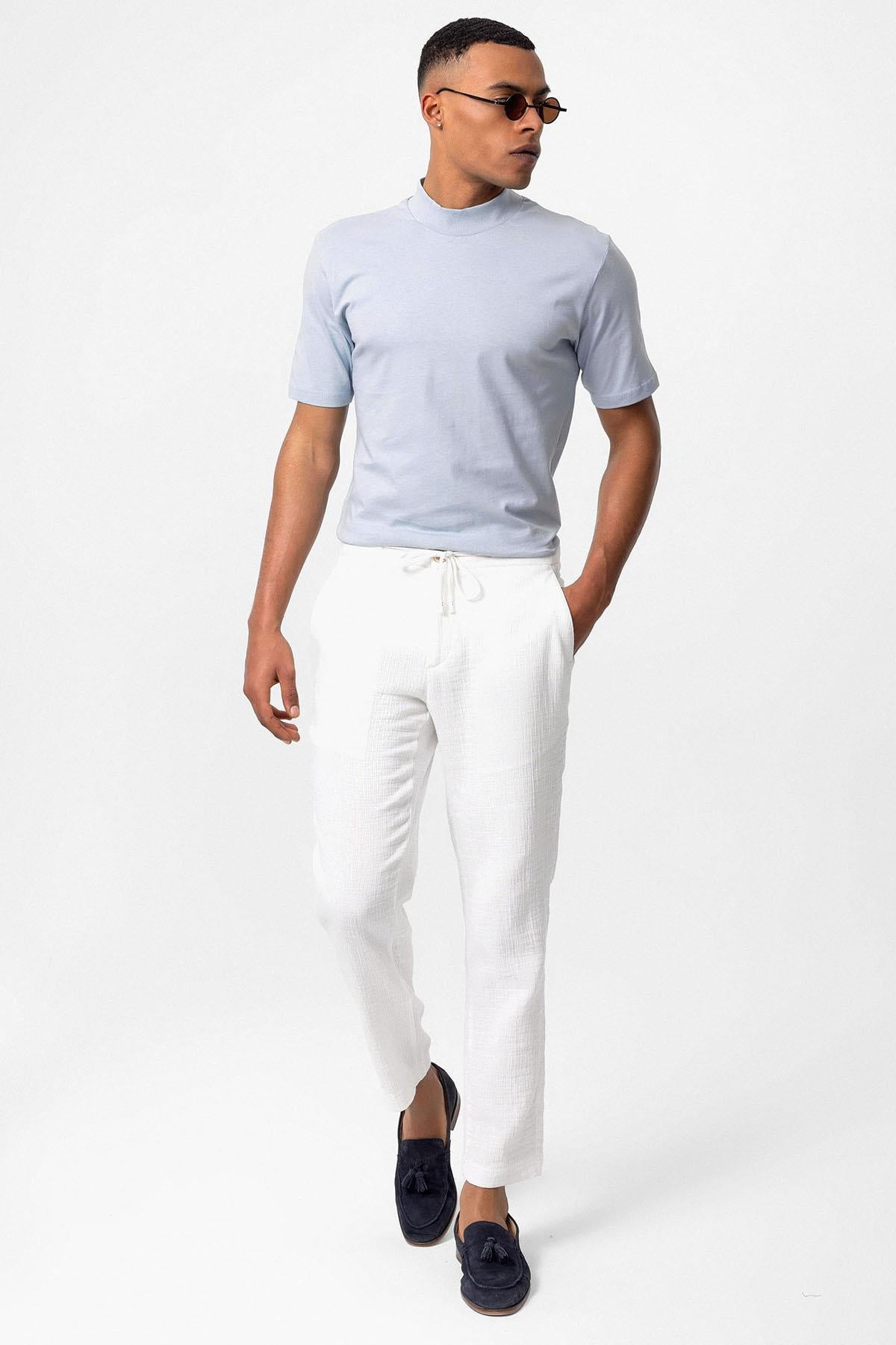 Antioch-Bebe Mavi Slim Fit Basic T Shirt-T-Shirts-2-Milagron.com