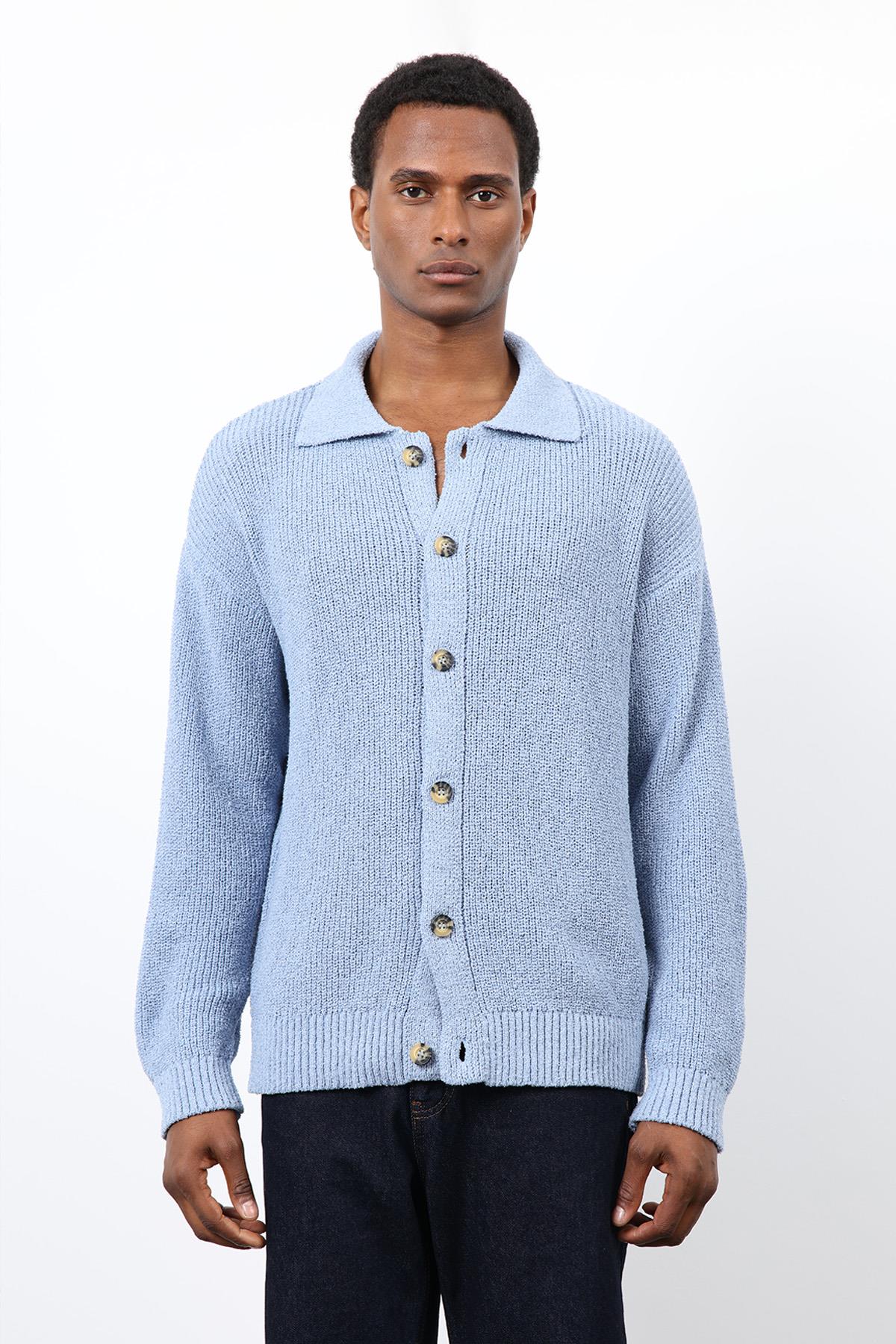 Antioch-Bebe Mavi örme Triko Erkek Hırka-Hırka-6-Milagron.com