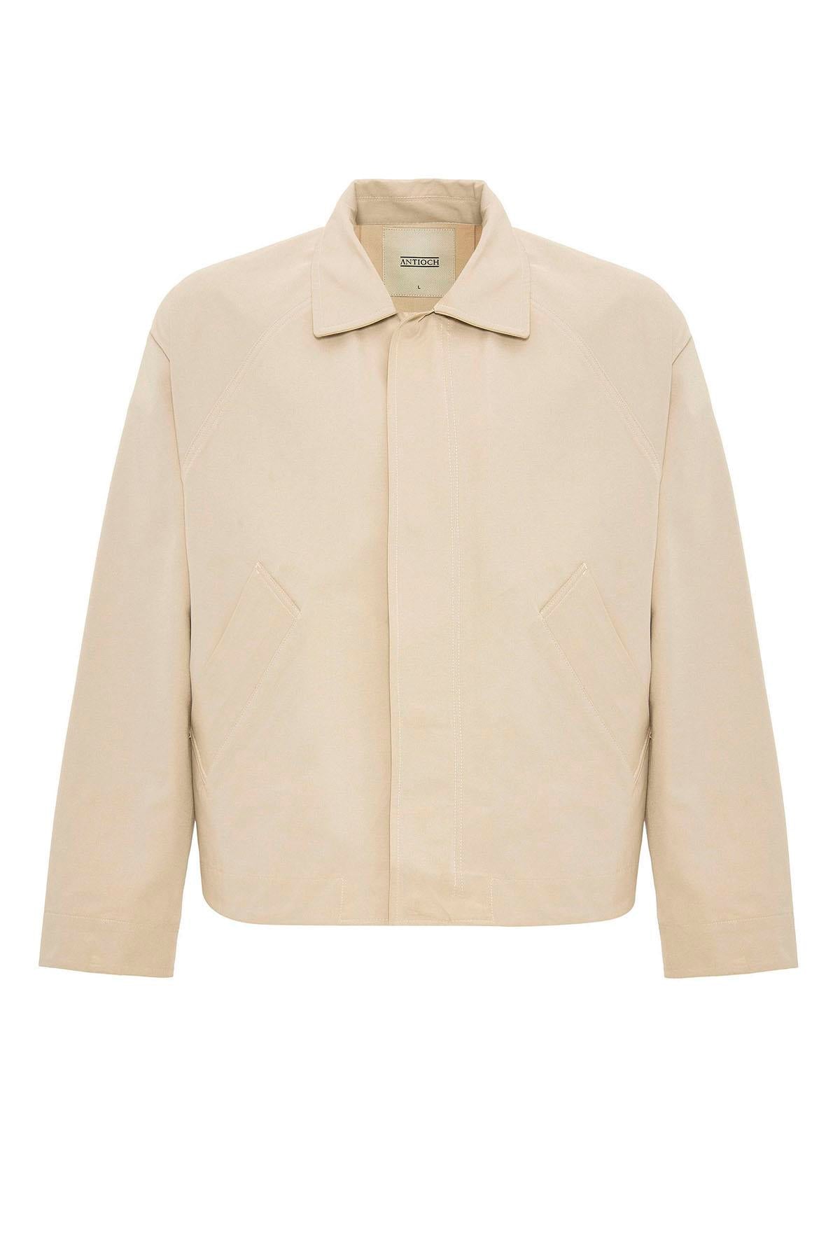 Antioch-Bej Crop Fit Baharlık Erkek Mont-Mont-6-Milagron.com