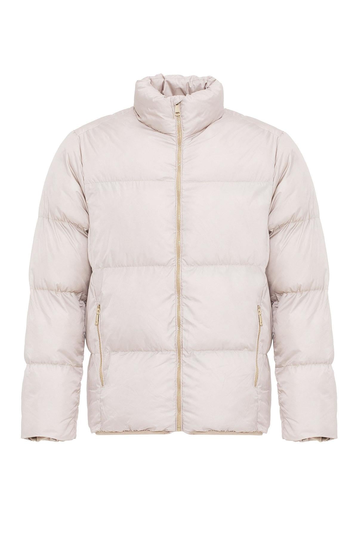 Antioch-Bej Dik Yaka Kauçuk Şişme Mont-Mont-6-Milagron.com