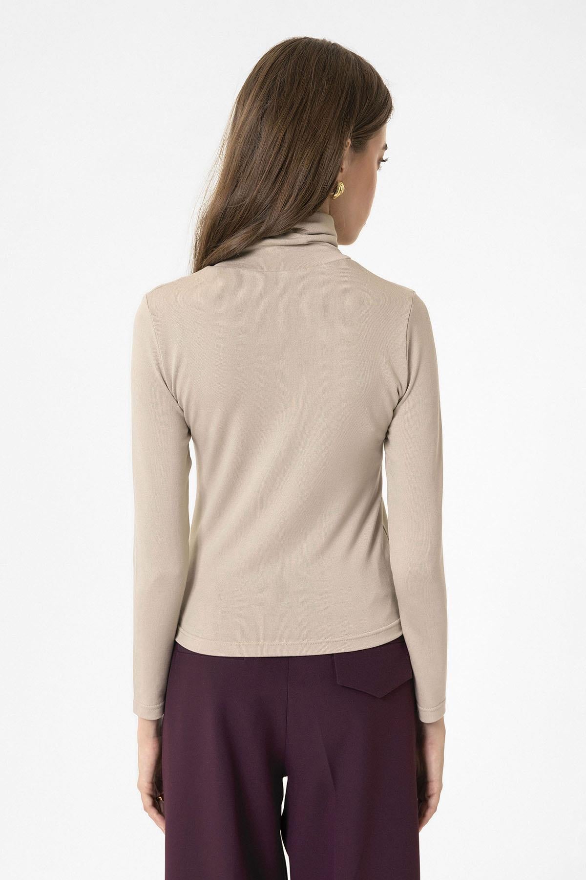 Antioch-Bej Kadın Boğazlı Triko Kazak-Kazak & Triko-8-Milagron.com