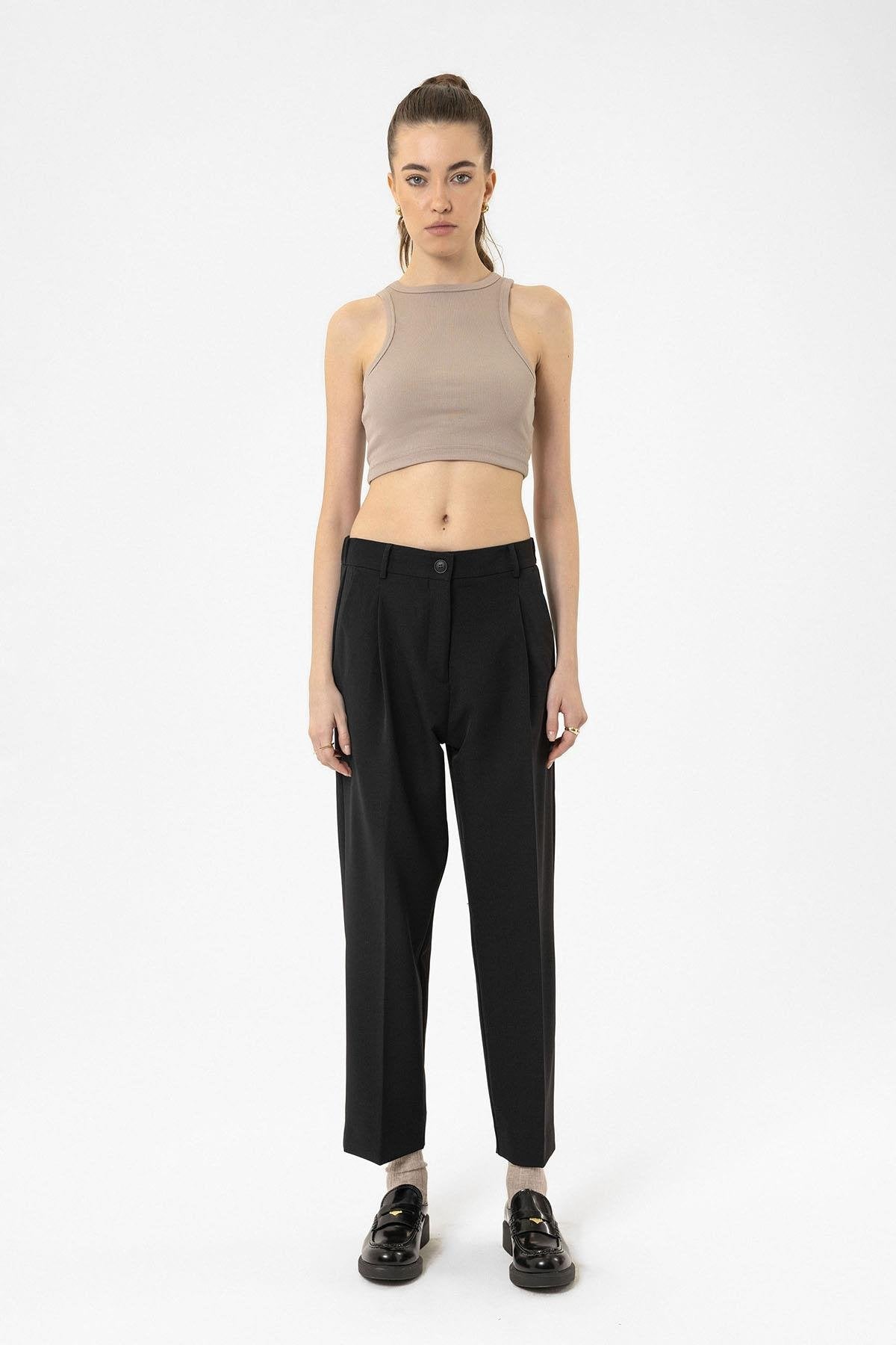 Antioch-Bej Kadın Fitilli Crop Atlet-Atlet-3-Milagron.com