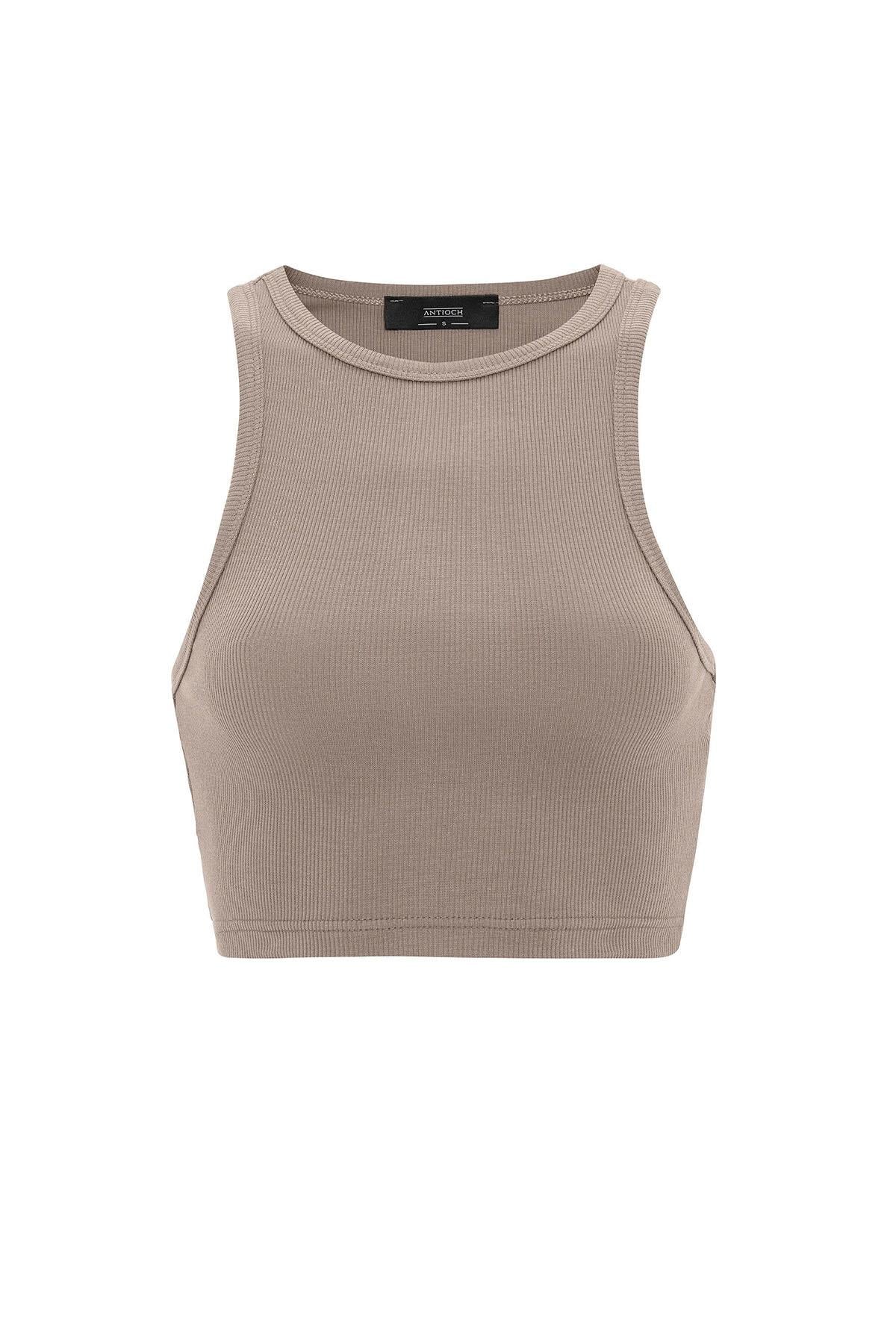 Antioch-Bej Kadın Fitilli Crop Atlet-Atlet-5-Milagron.com