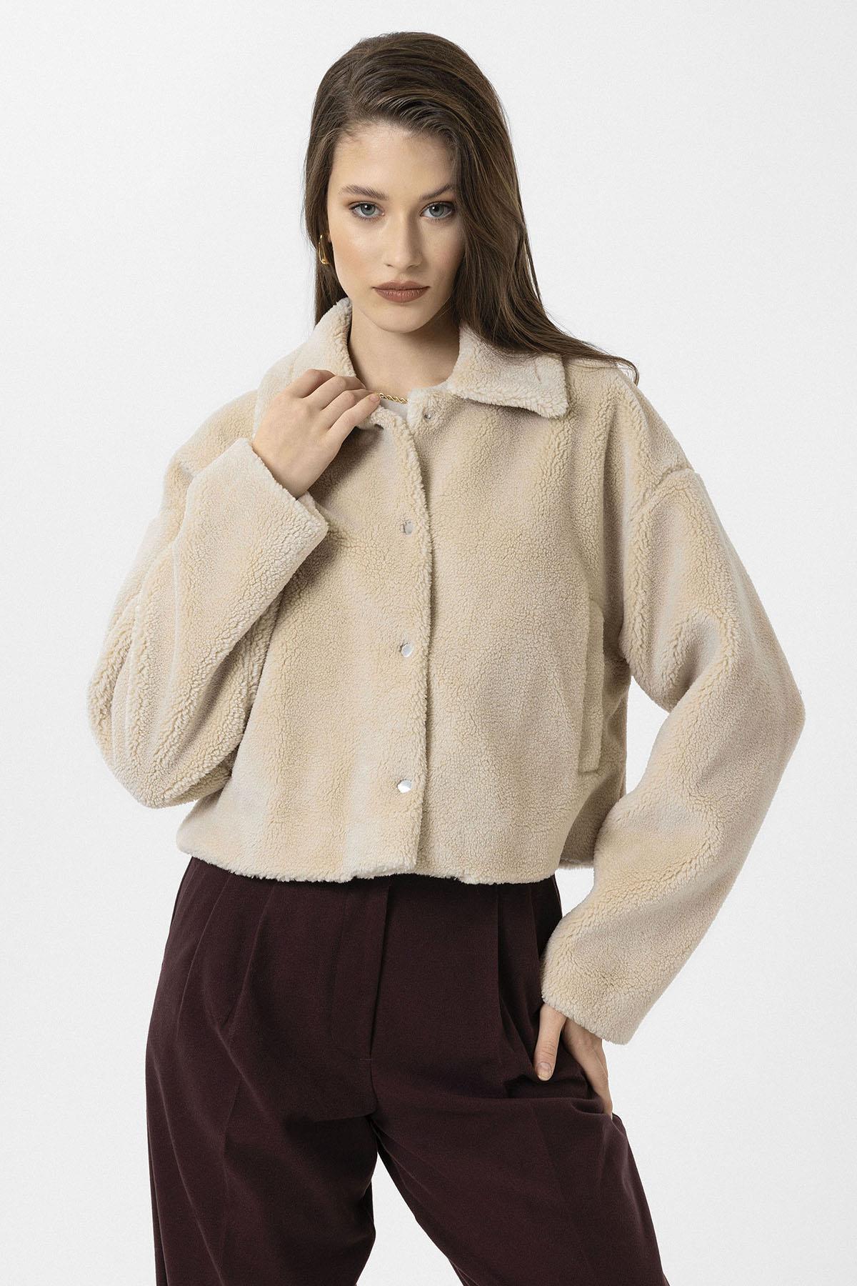 Antioch-Bej Kadın Yumuşak Dokulu Mont-Mont-2-Milagron.com