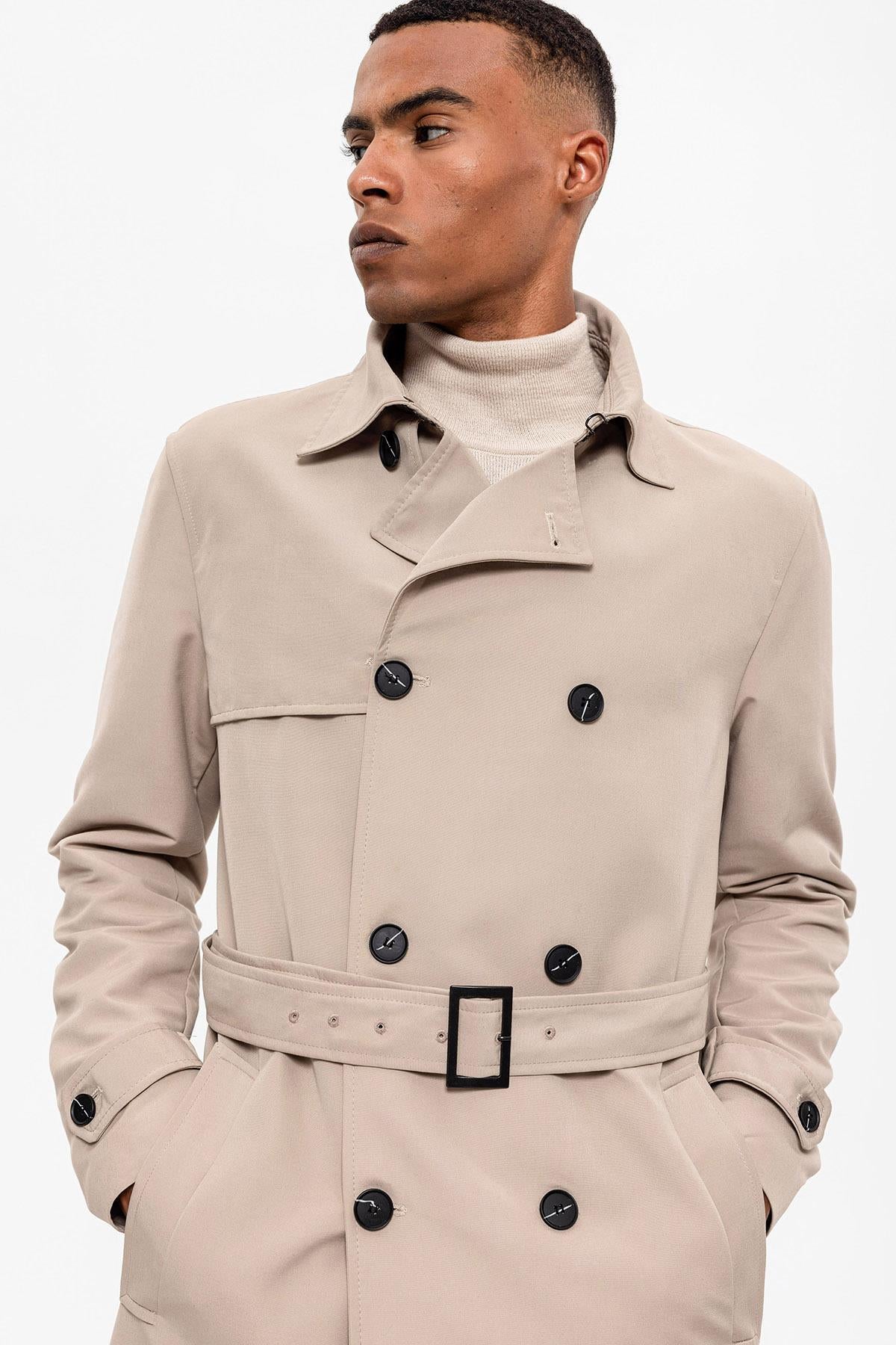 Antioch-Bej Kuşaklı Kruvaze Trençkot-Trençkot-4-Milagron.com