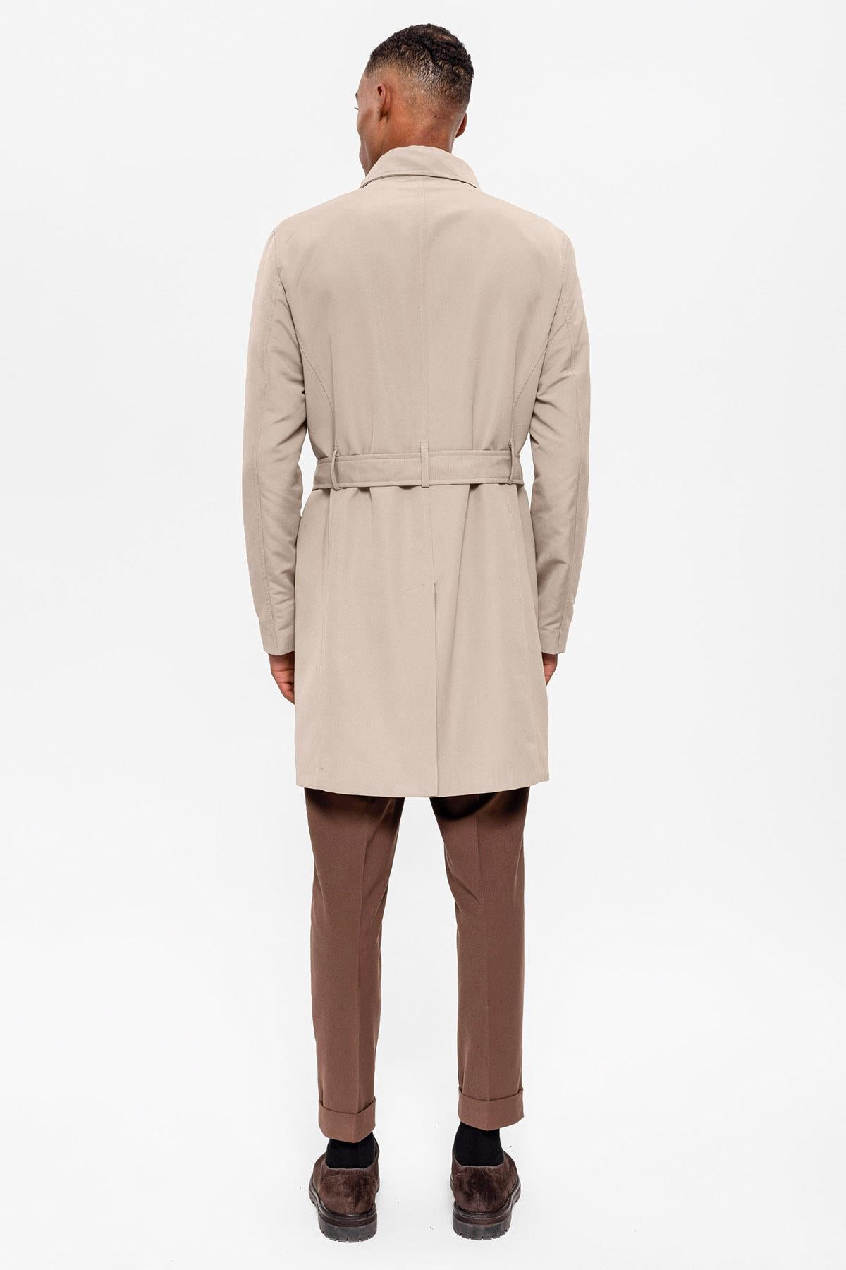 Antioch-Bej Kuşaklı Kruvaze Trençkot-Trençkot-5-Milagron.com