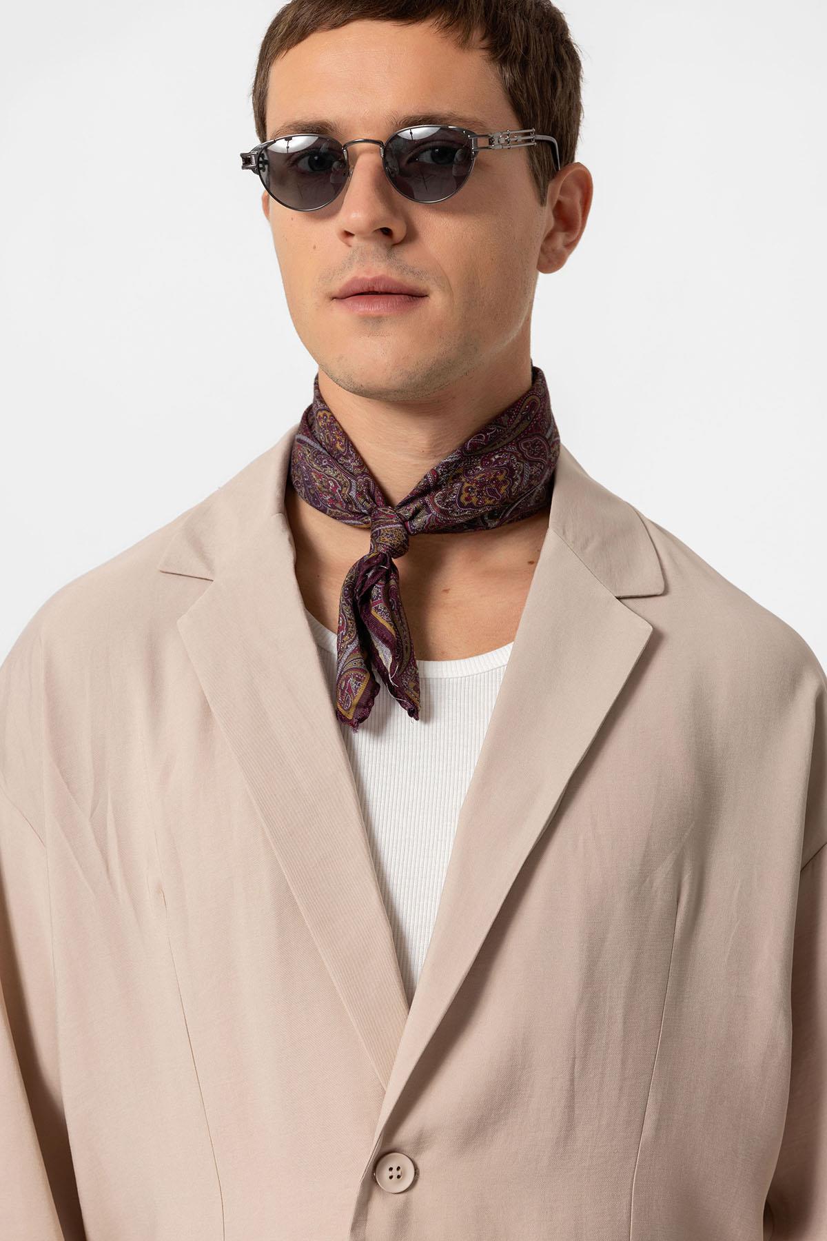 Antioch-Bej Oversize Astarsız Erkek Blazer Ceket-Ceket-2-Milagron.com