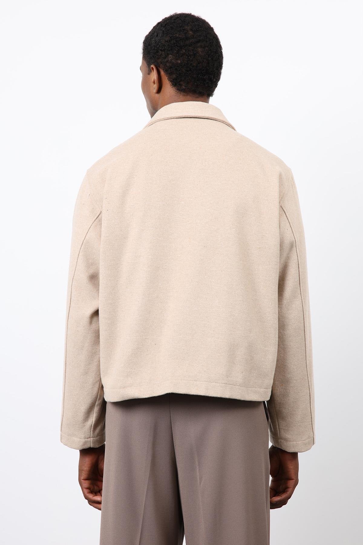 Antioch-Bej Regular Fit Dokulu Erkek Mont-Mont-8-Milagron.com