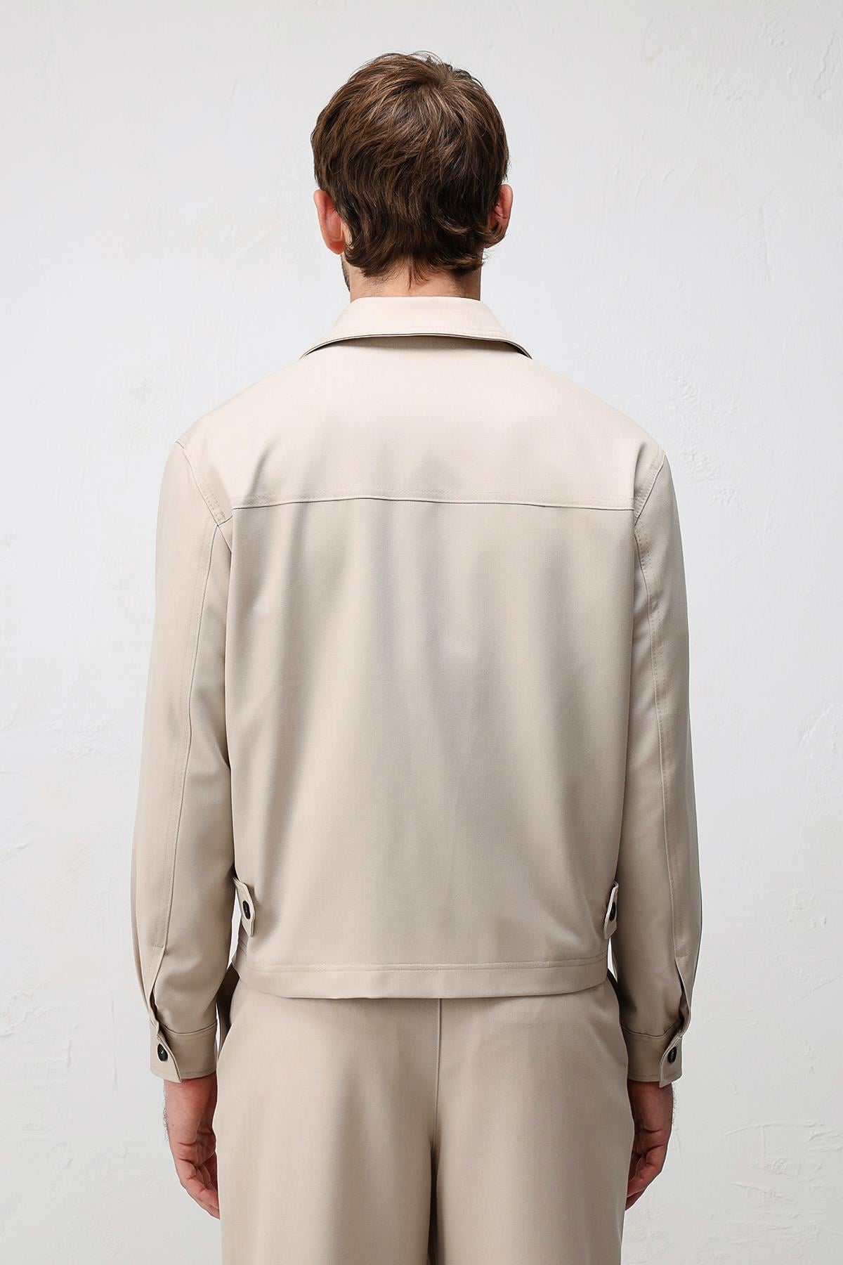Antioch Bej Relaxed Fit Baharlık Erkek Mont