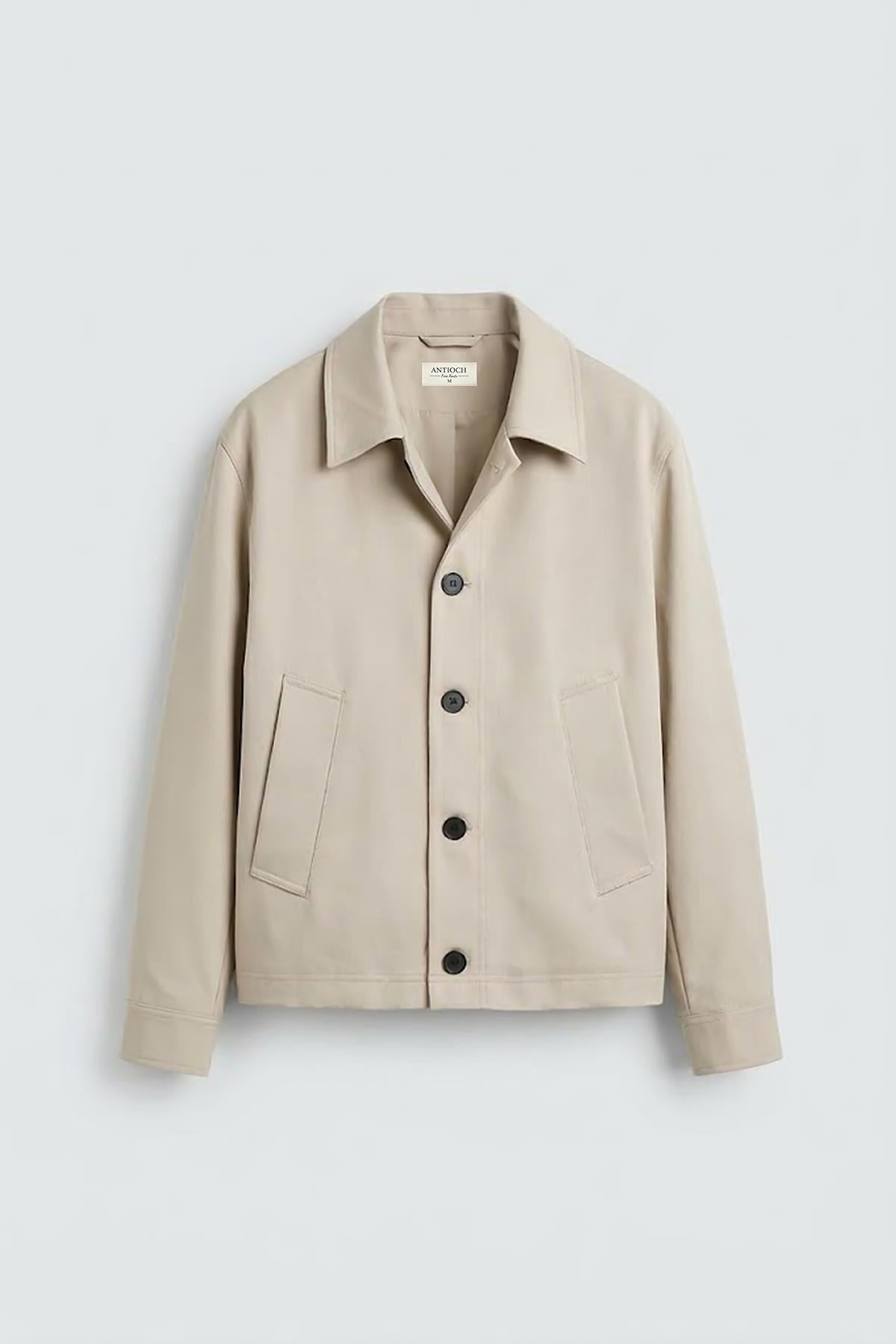 Antioch Bej Relaxed Fit Baharlık Erkek Mont