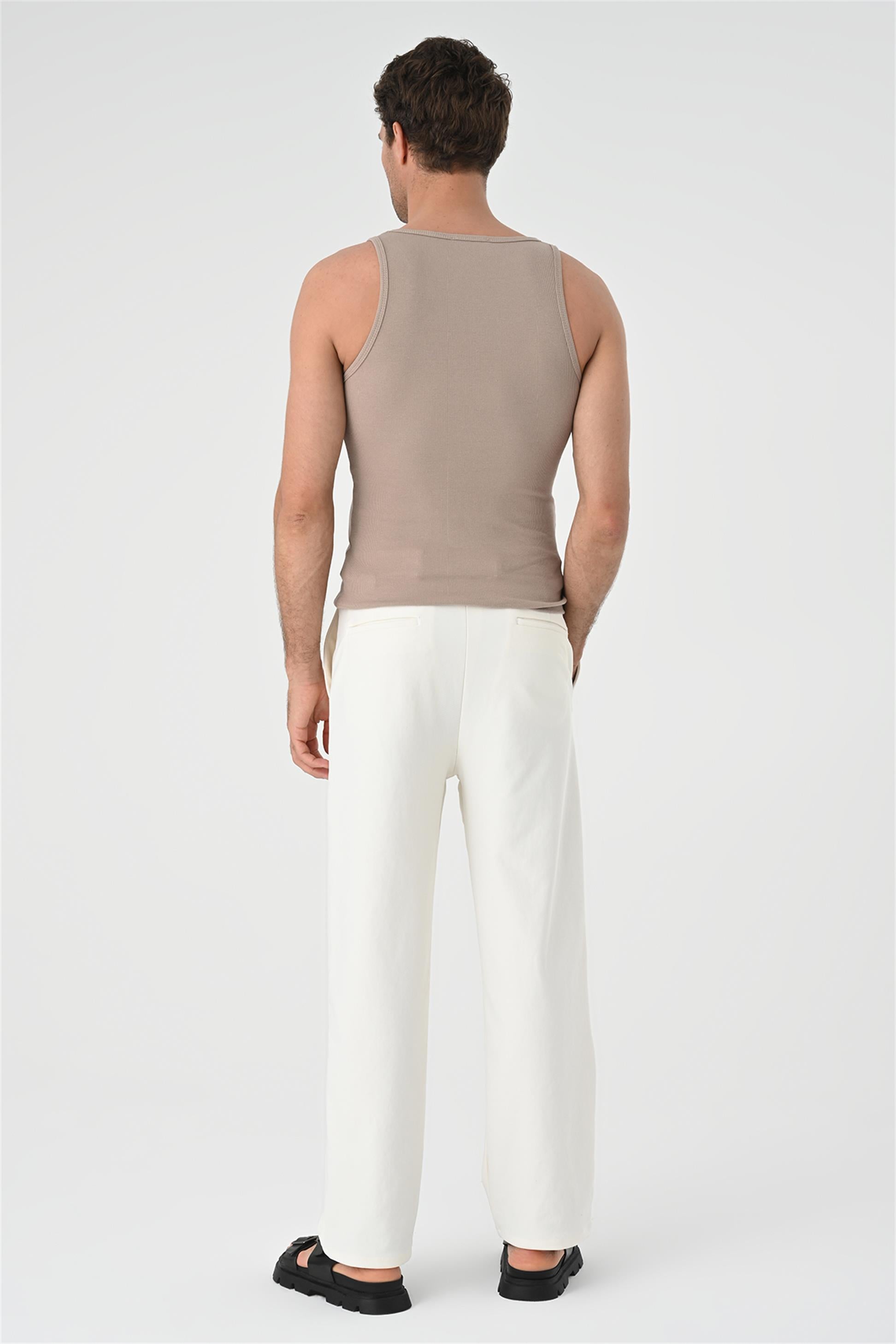 Antioch-Bej Slim Fit Erkek Atlet-Atlet-5-Milagron.com