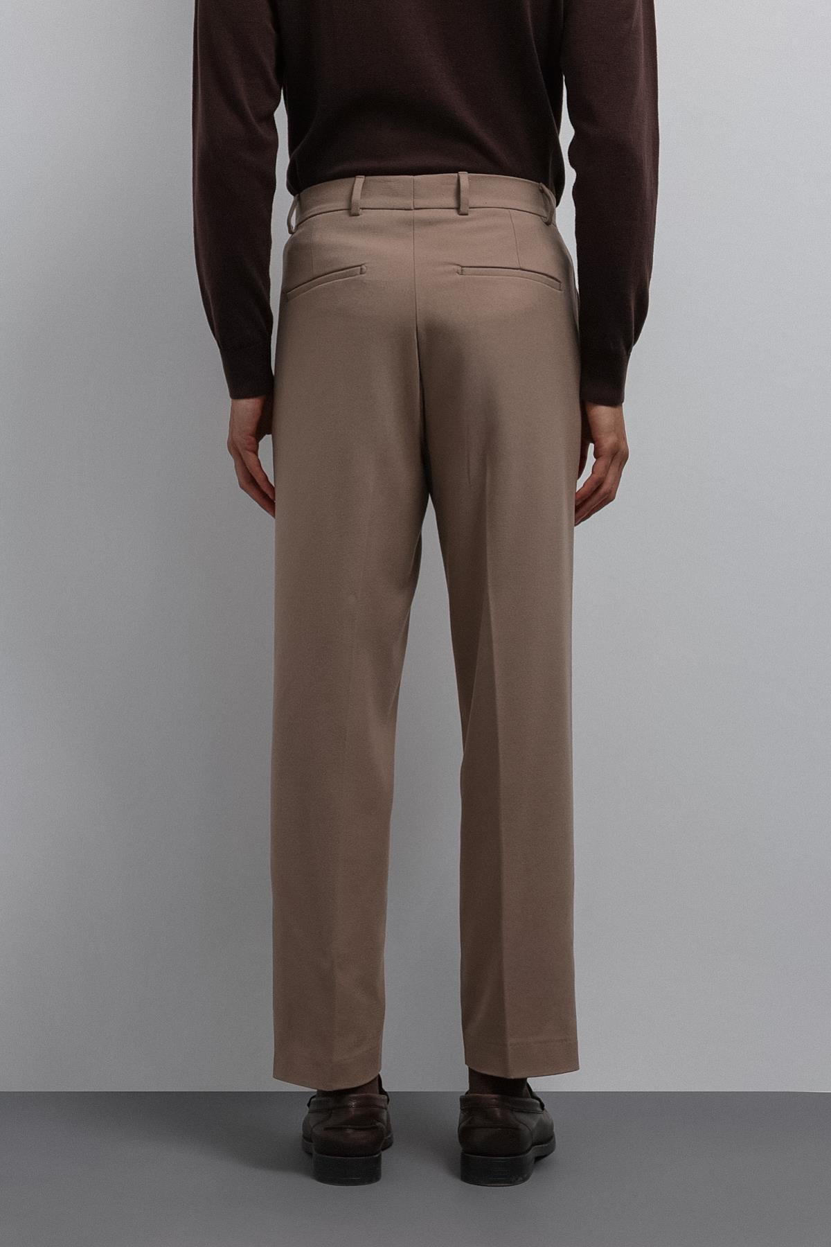Antioch-Bej Tapered Fit Erkek Pantolon-Kumaş Pantolon-5-Milagron.com