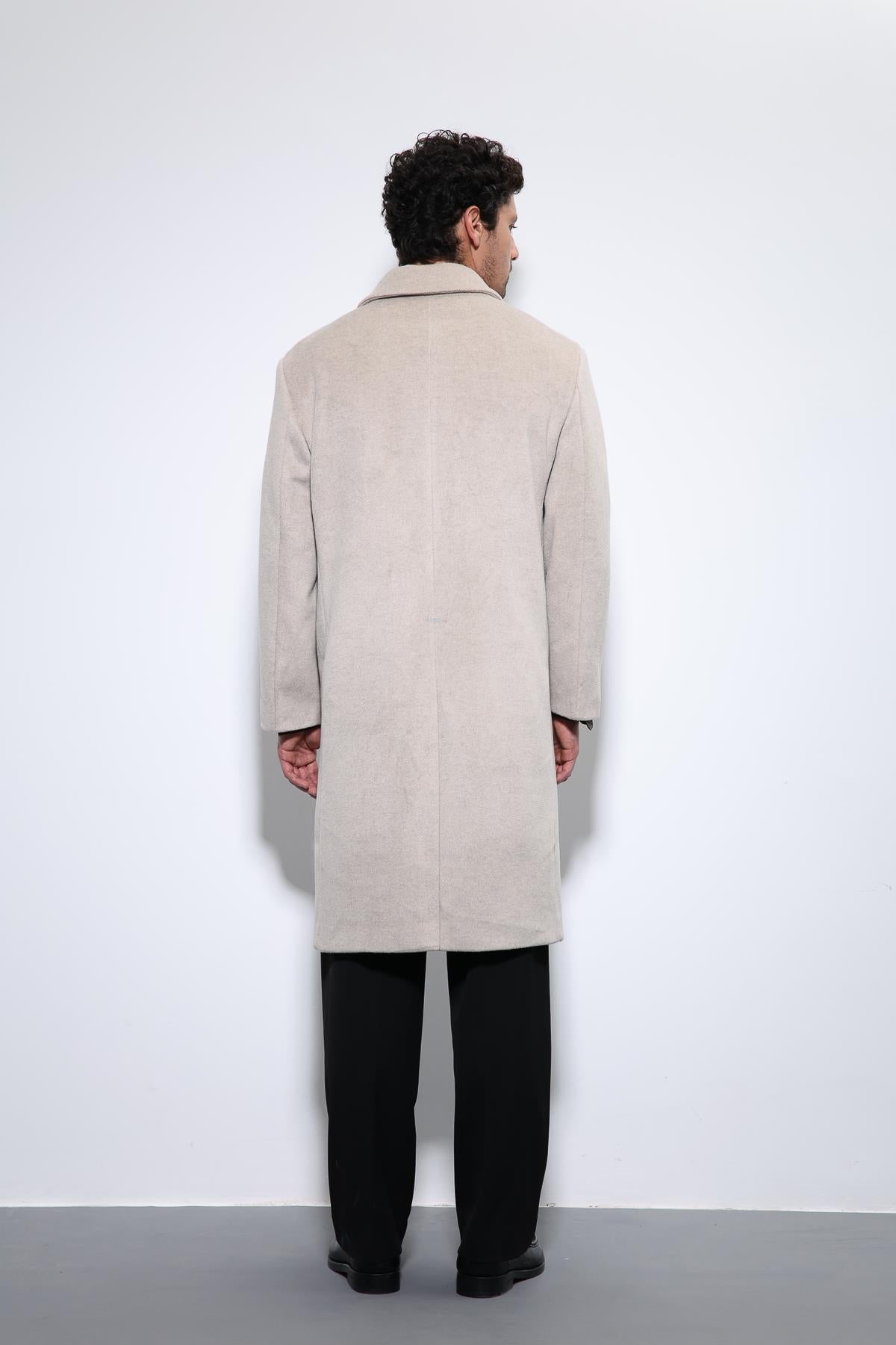 Antioch-Bej Yün Karışımlı Kruvaze Erkek Kaban-Kaban-7-Milagron.com