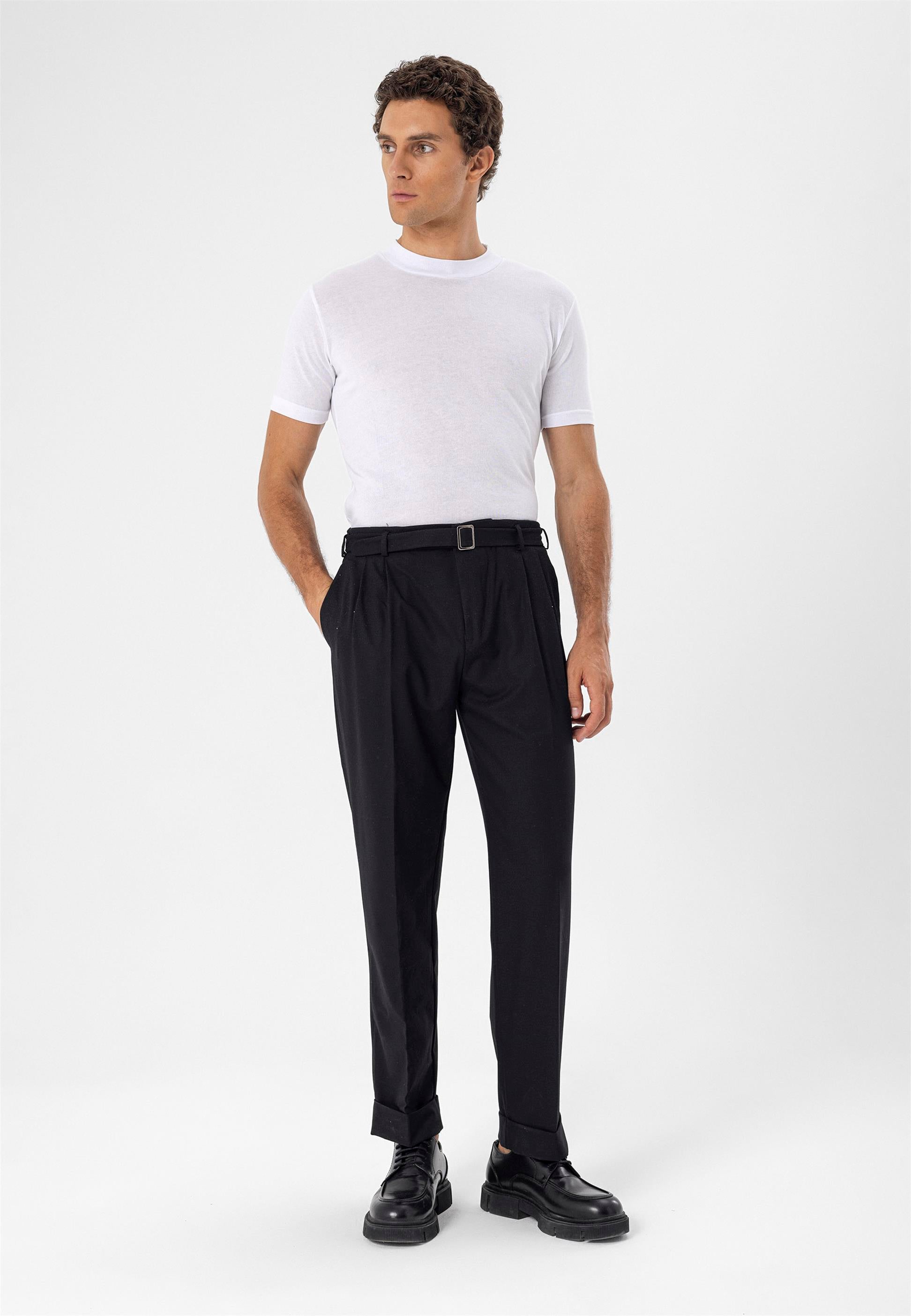 Antioch-Beyaz Bisiklet Yaka Slim Fit T Shirt-T-Shirts-1-Milagron.com