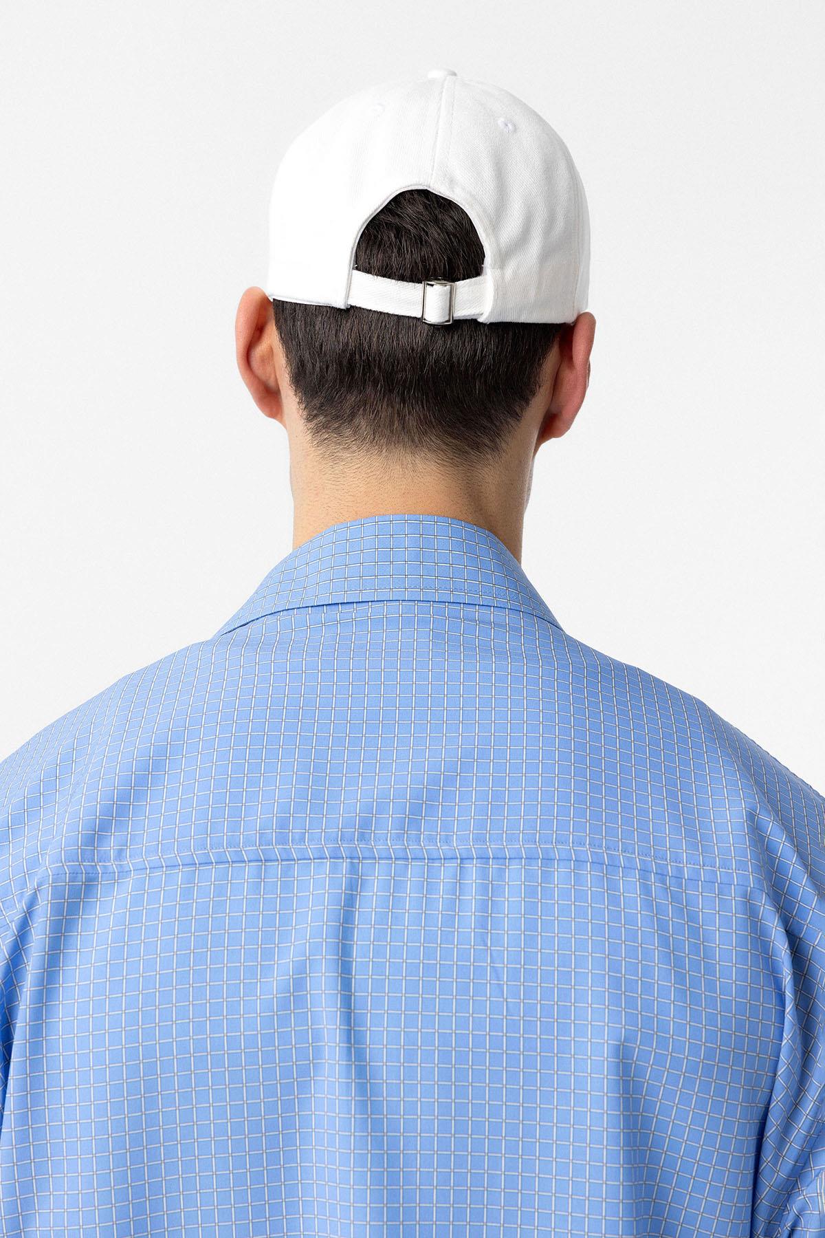 Antioch-Beyaz İşlemeli Erkek Şapka-Şapka-6-Milagron.com